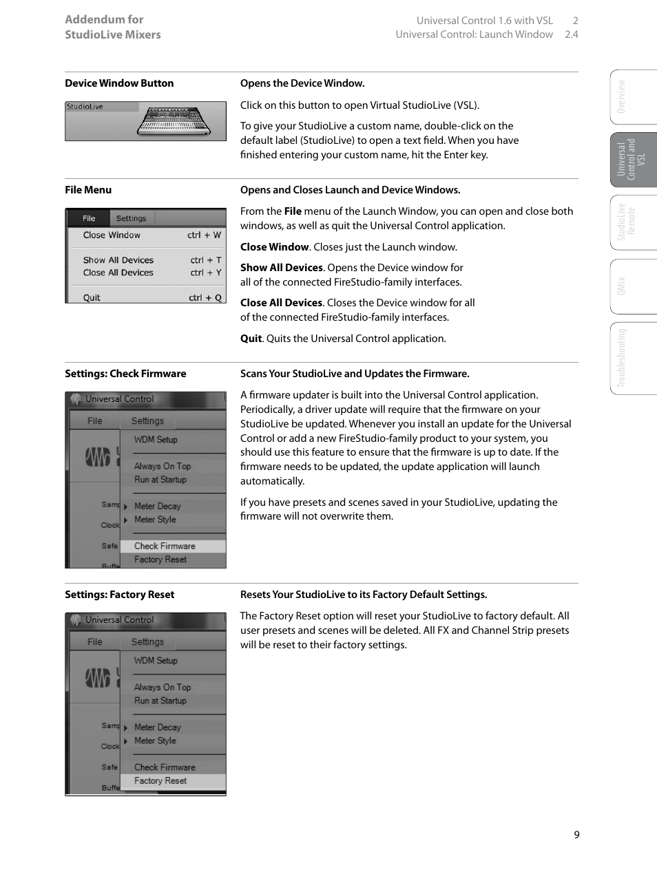 PreSonus StudioLive Remote User Manual | Page 13 / 64