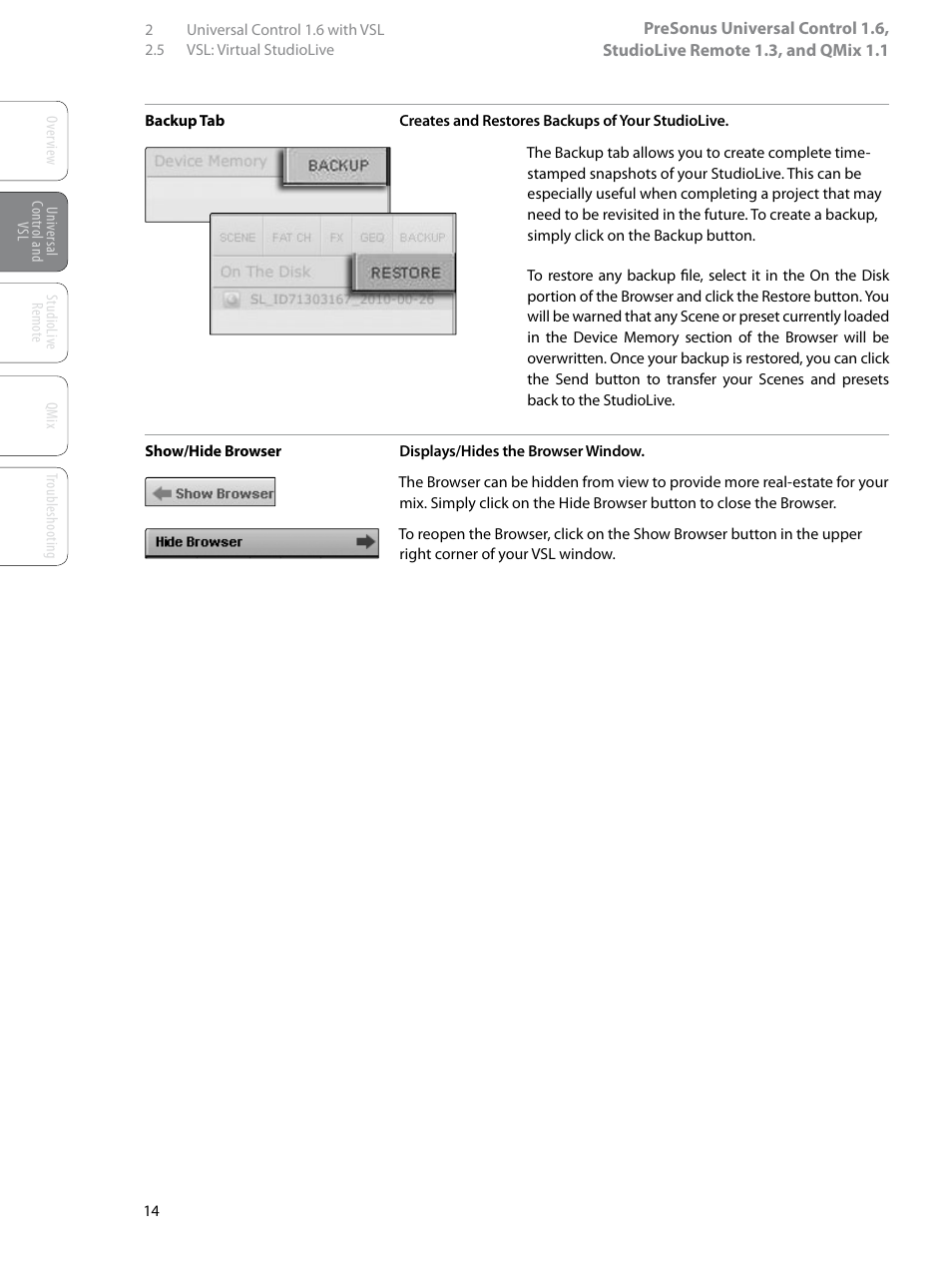 PreSonus StudioLive Remote User Manual | Page 18 / 64