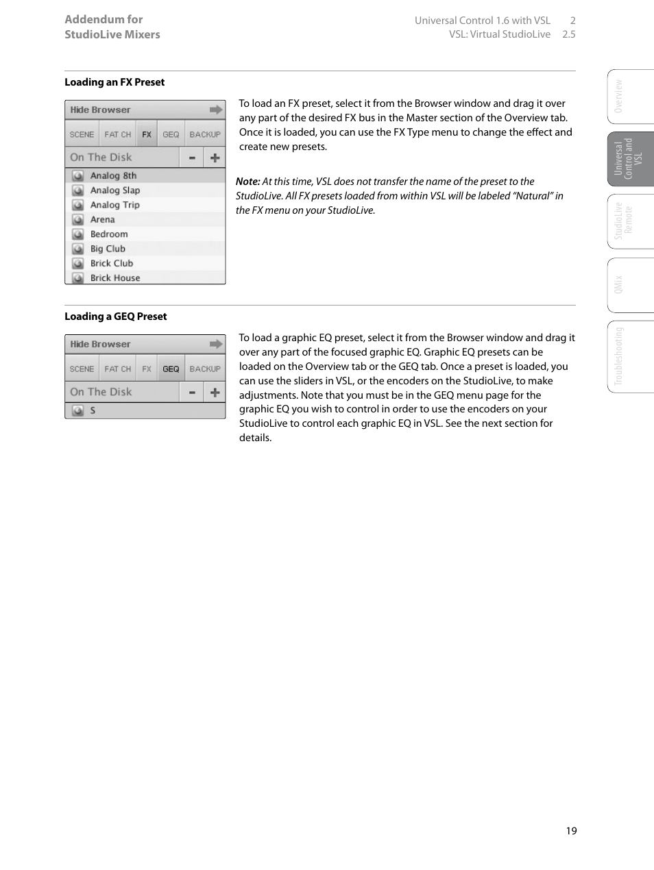 PreSonus StudioLive Remote User Manual | Page 23 / 64