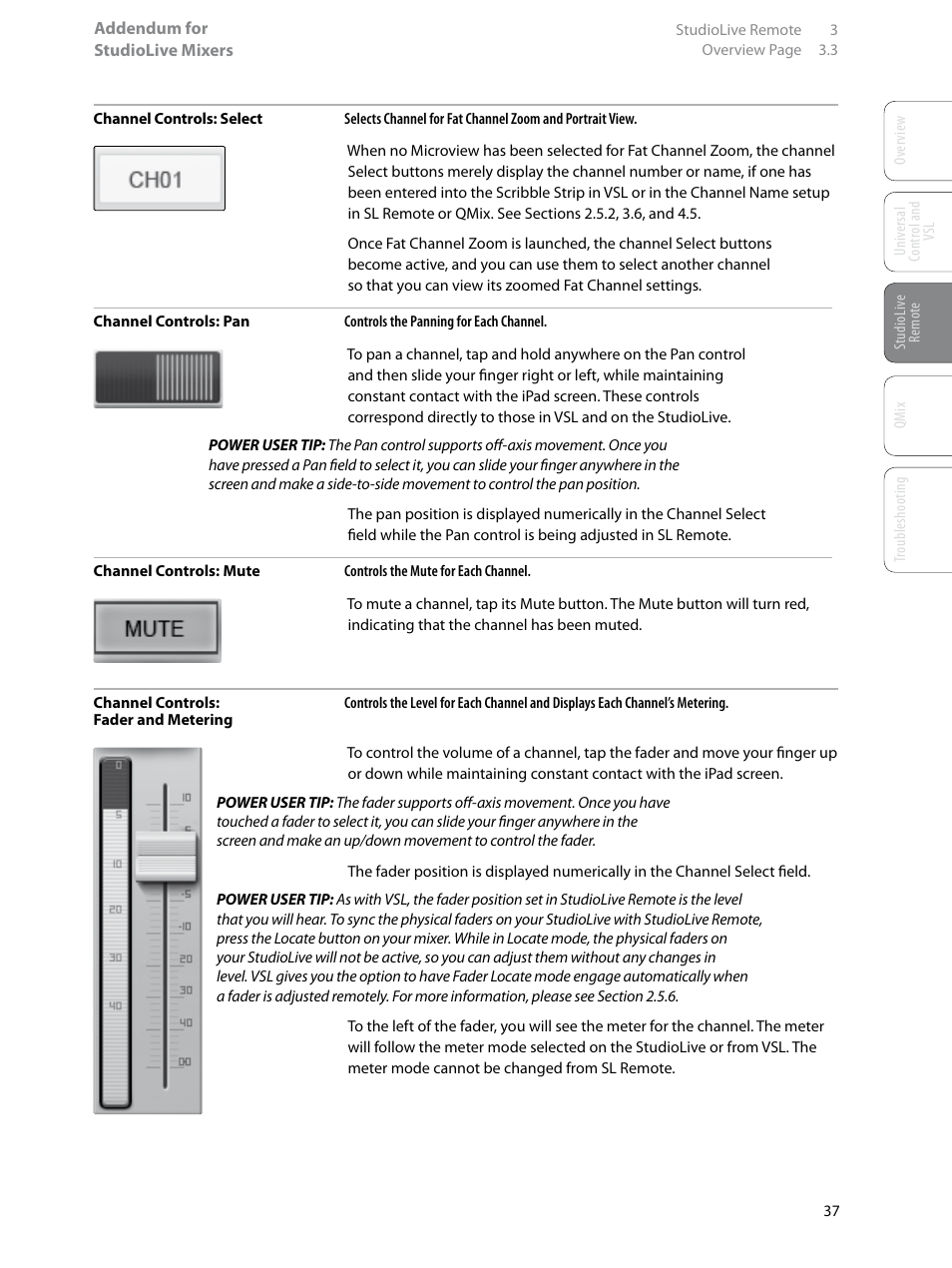 PreSonus StudioLive Remote User Manual | Page 41 / 64