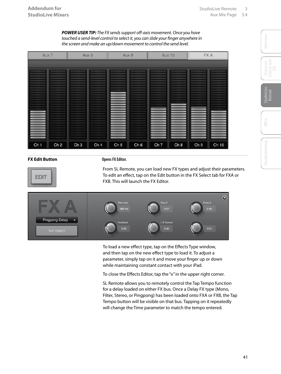 PreSonus StudioLive Remote User Manual | Page 45 / 64