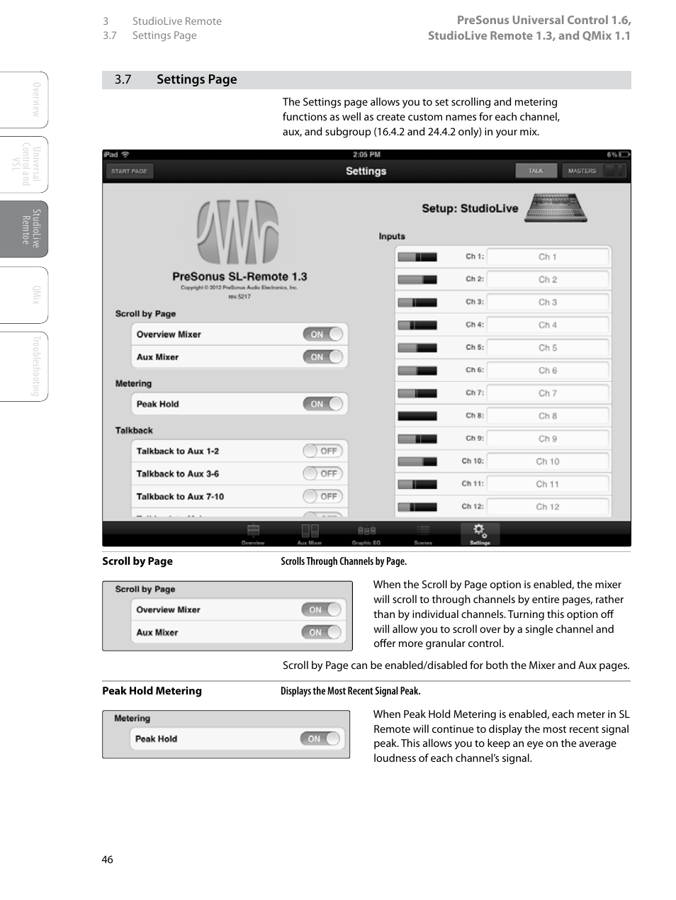 PreSonus StudioLive Remote User Manual | Page 50 / 64