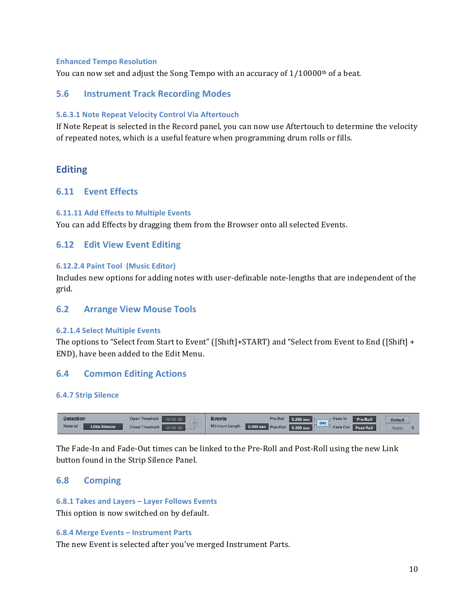 Editing | PreSonus Studio One User Manual | Page 10 / 31