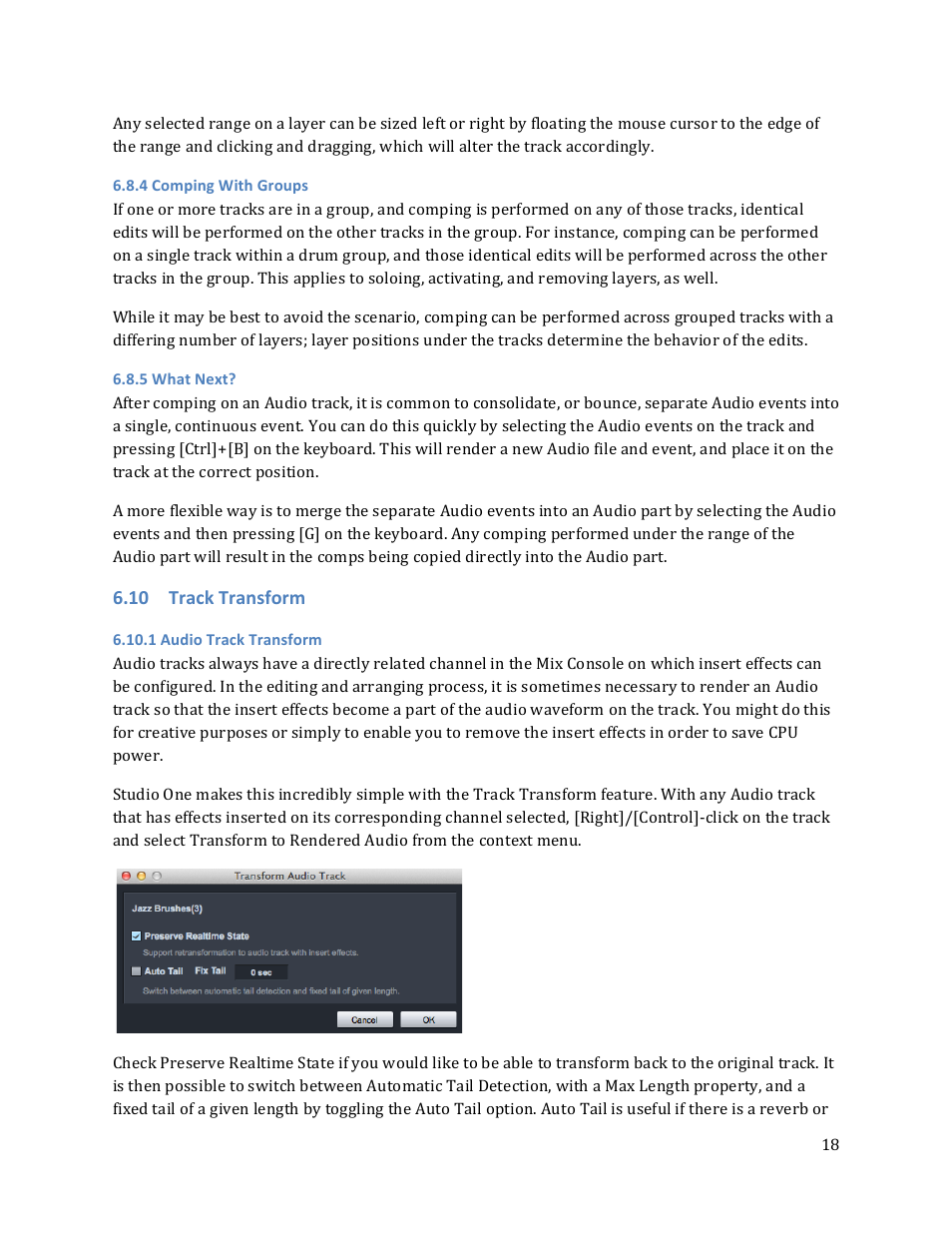 10 track transform | PreSonus Studio One User Manual | Page 18 / 31