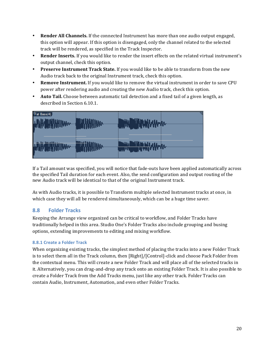 8 folder tracks | PreSonus Studio One User Manual | Page 20 / 31