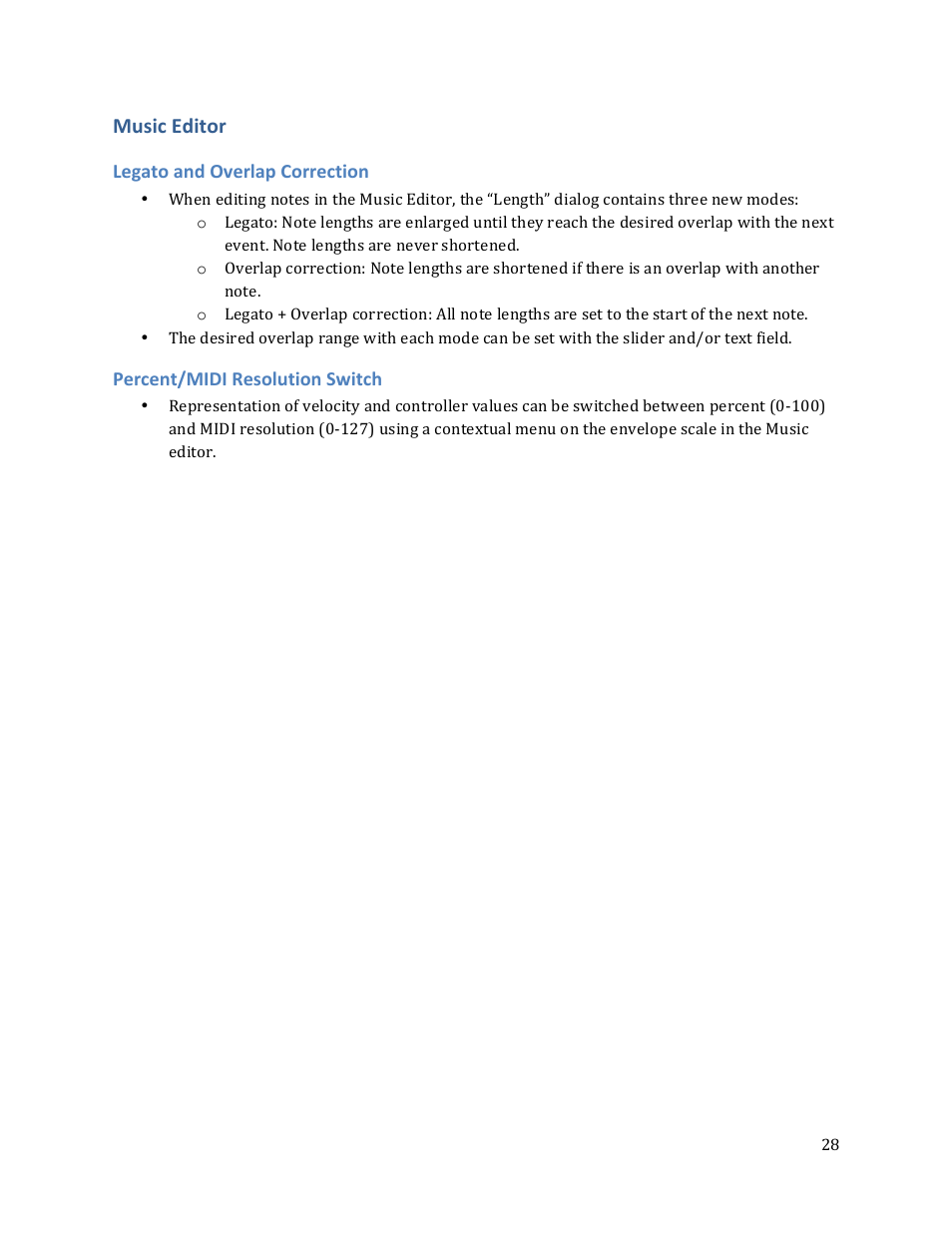 Music editor | PreSonus Studio One User Manual | Page 28 / 31