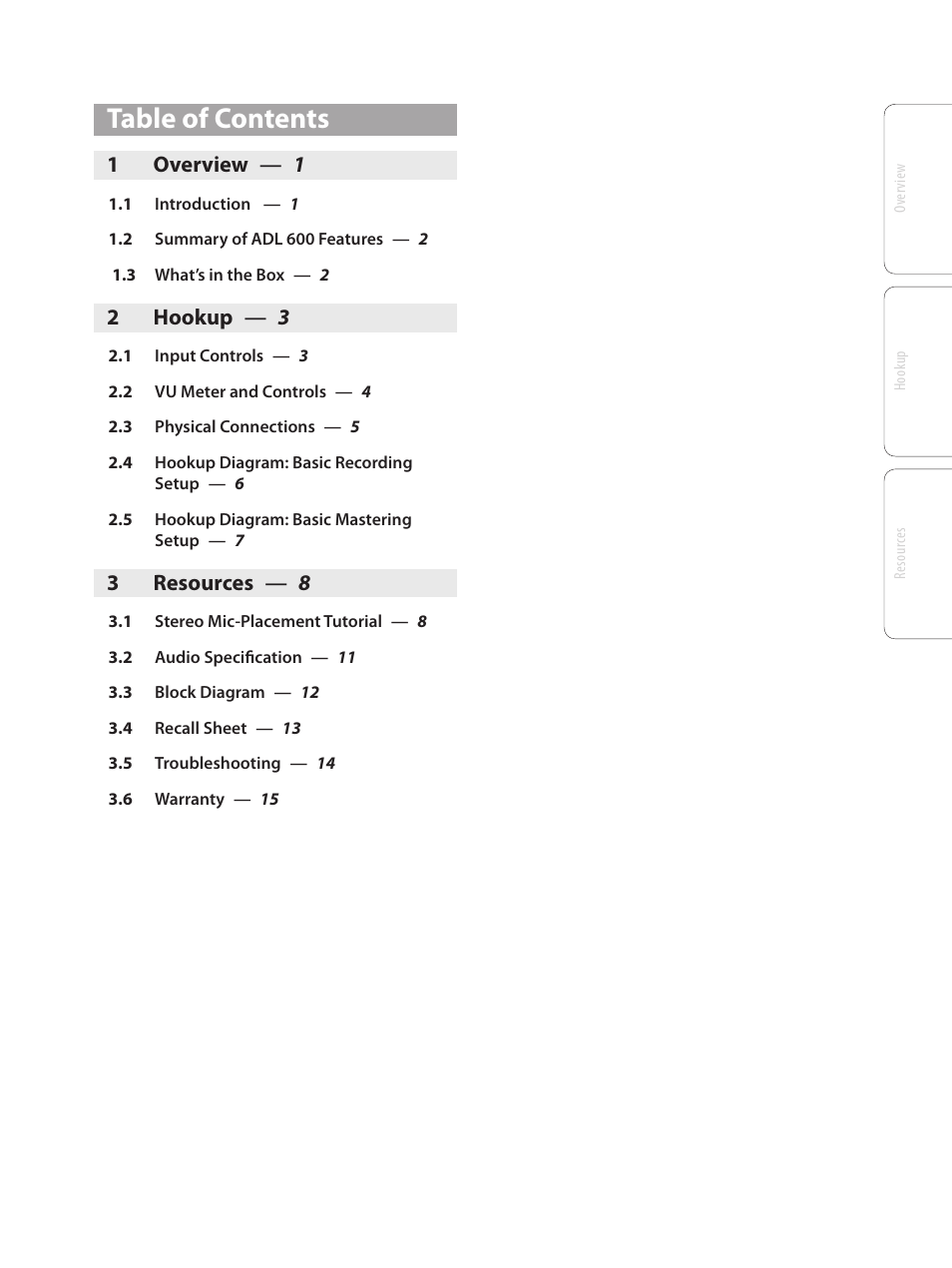 PreSonus ADL 600 User Manual | Page 3 / 22