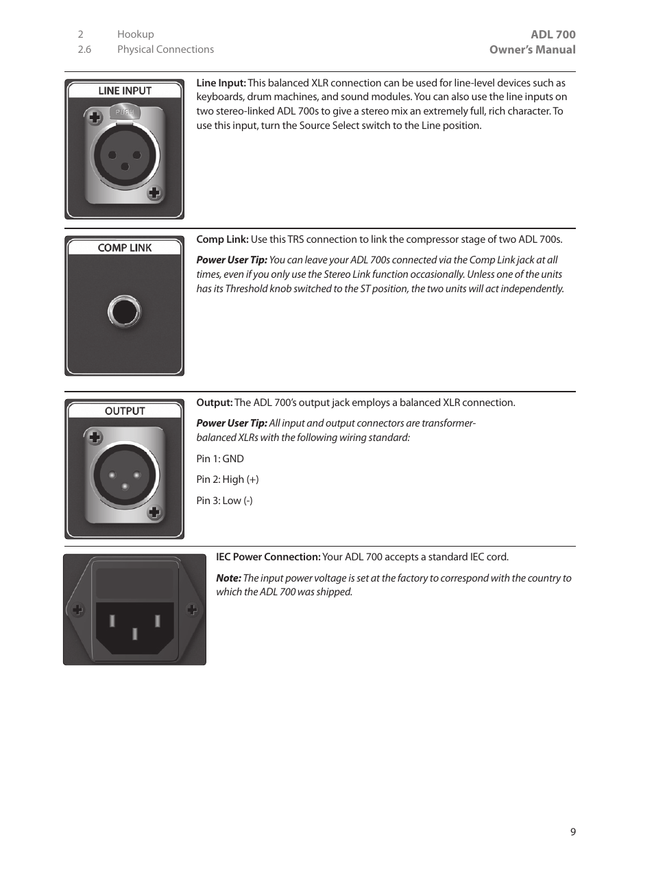 PreSonus ADL 700 User Manual | Page 13 / 32