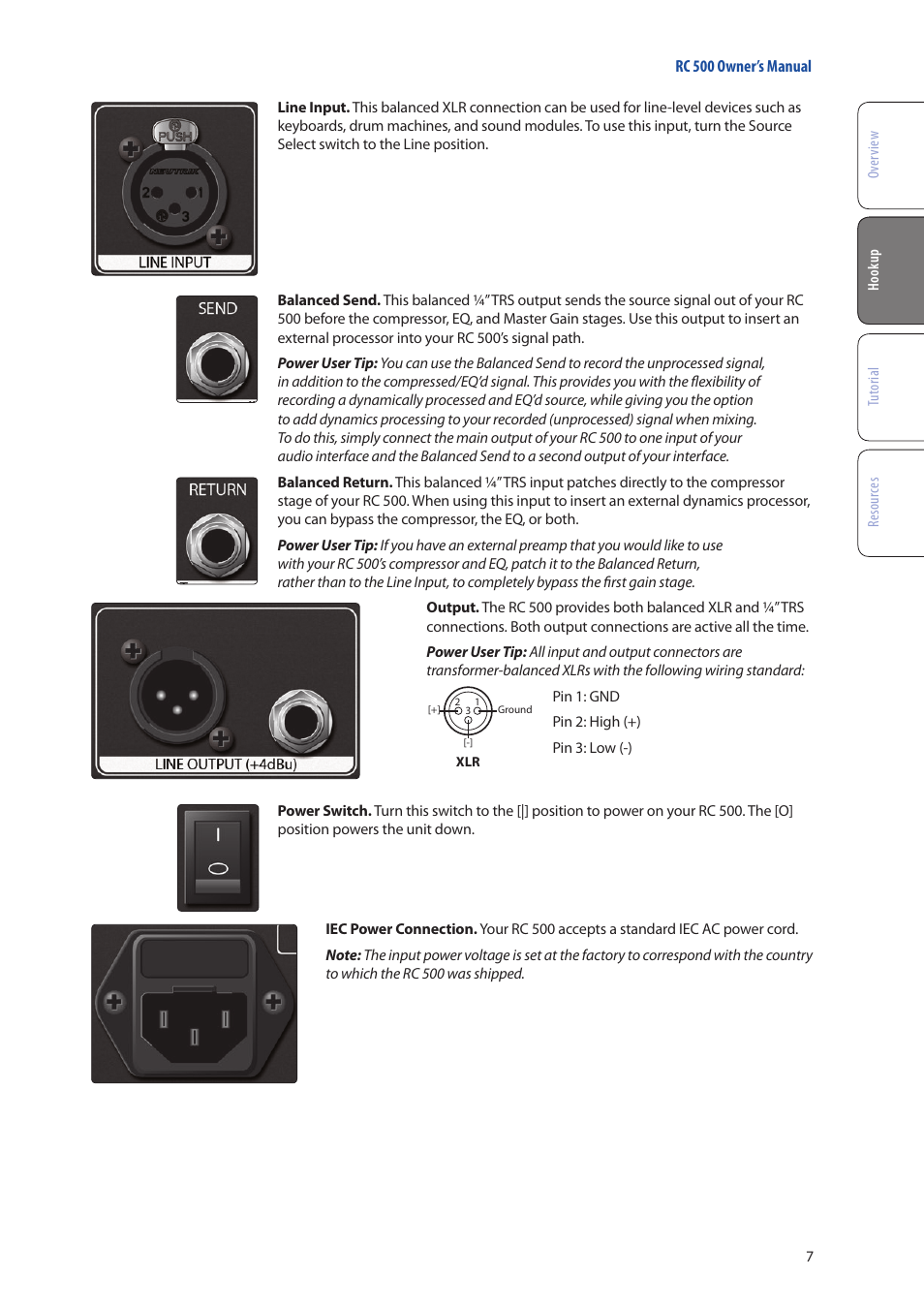 PreSonus RC 500 User Manual | Page 9 / 24