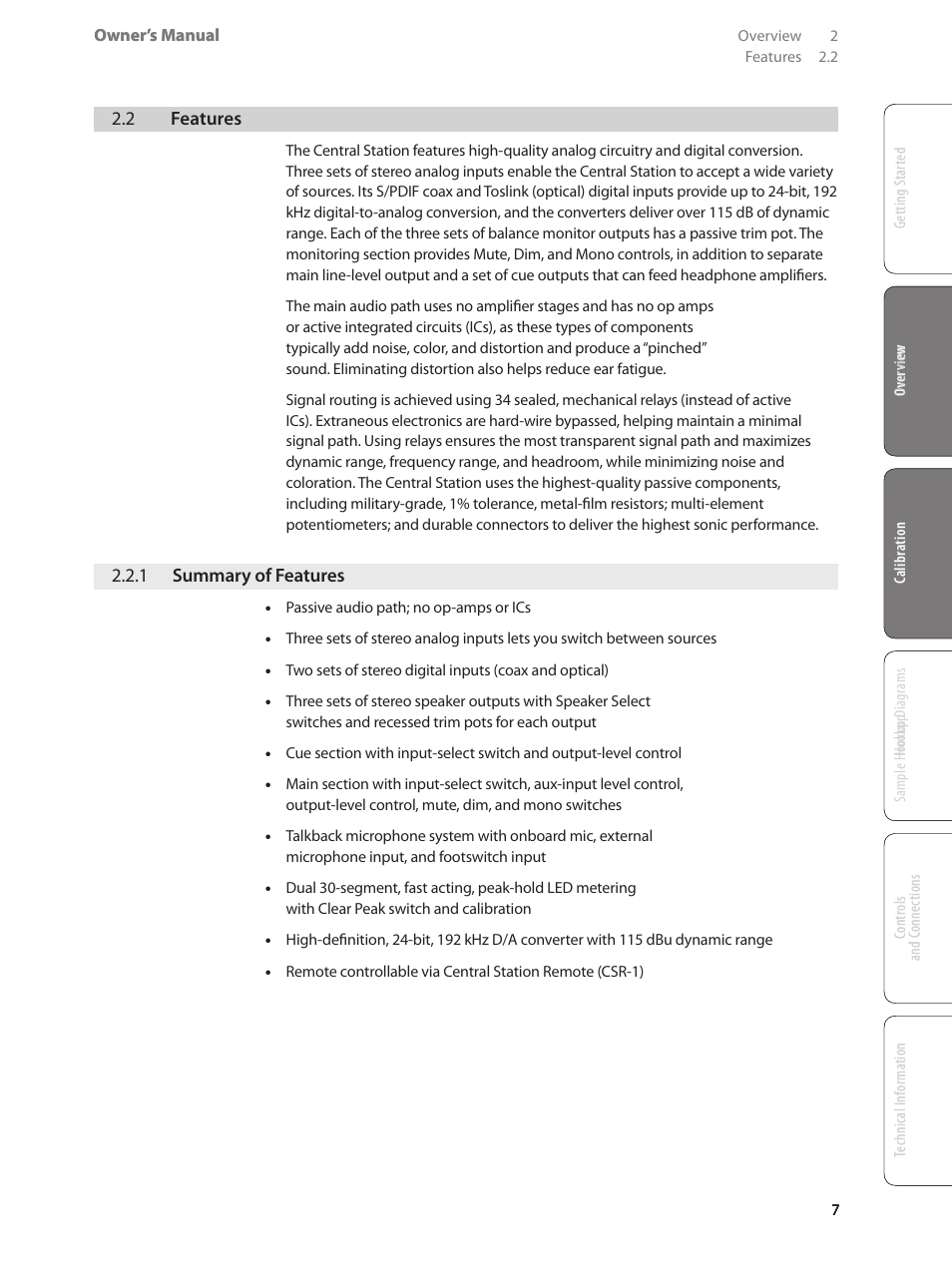 0 calibrating your, Central station, 1 calibrating the meter — 8 | 2 calibrating the input sources | PreSonus Central Station PLUS User Manual | Page 11 / 36