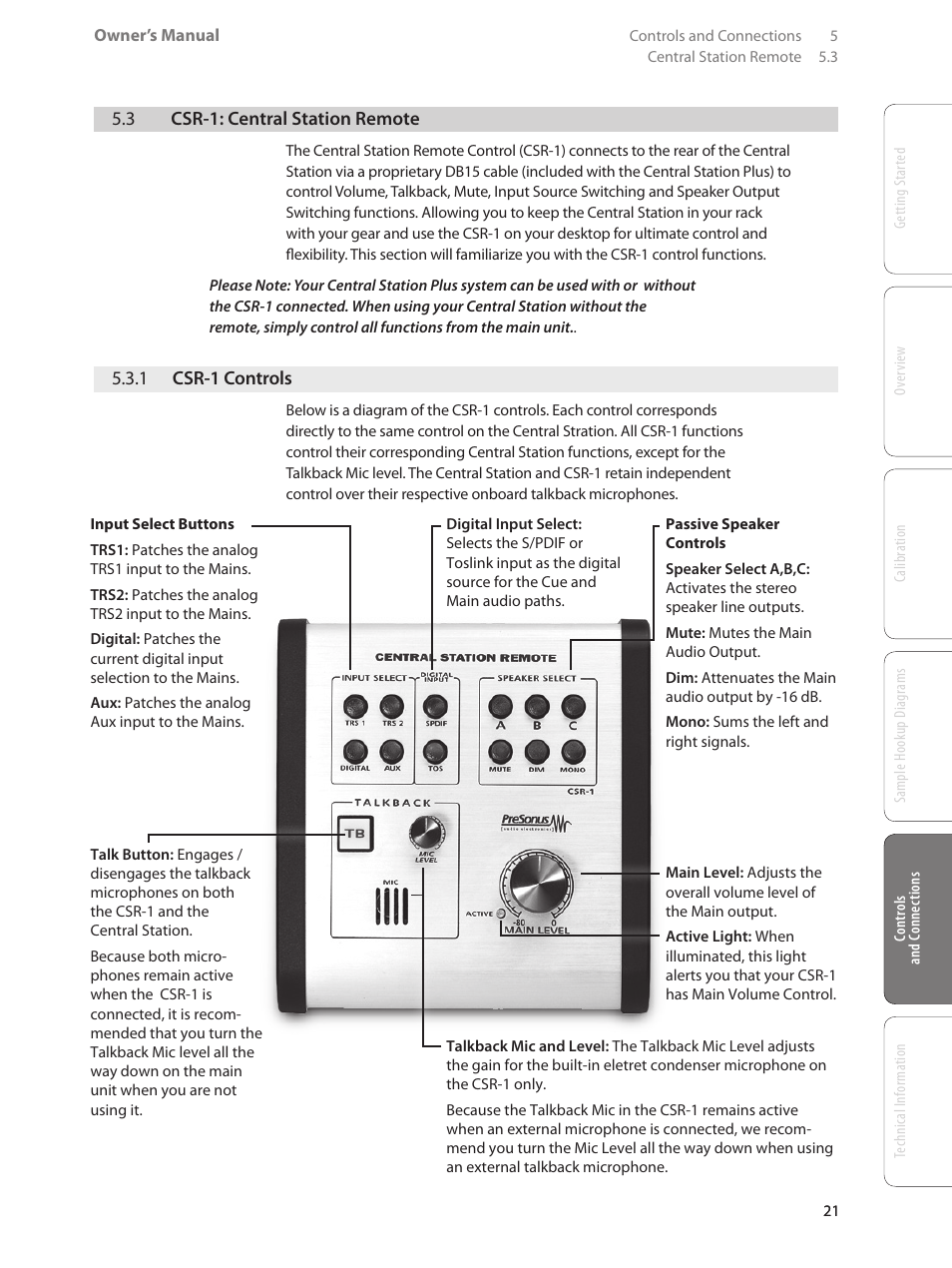 0 technical information — 2, Frequently asked questions — 22 | PreSonus Central Station PLUS User Manual | Page 25 / 36