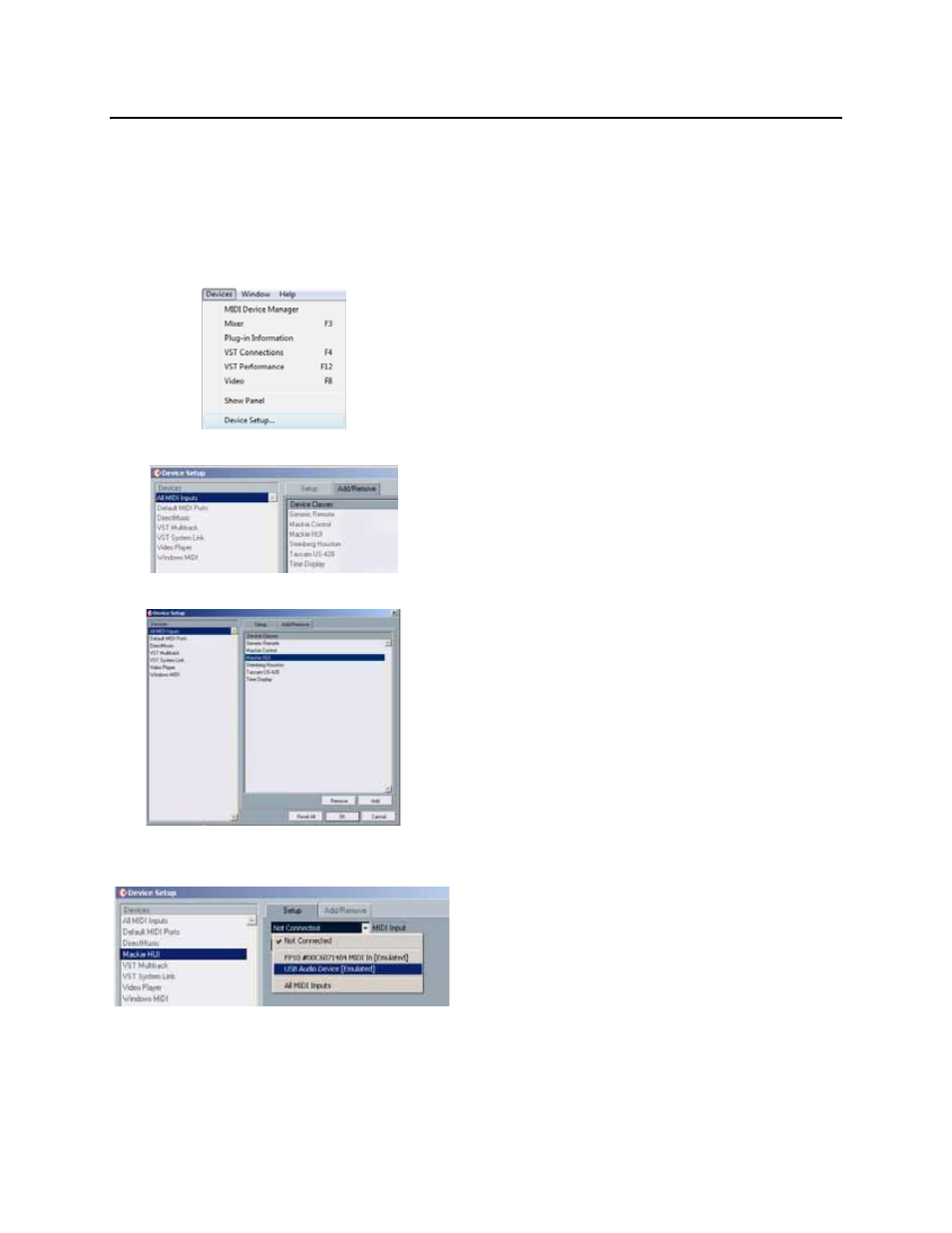 Operation, 2 cubase/nuendo hui setup | PreSonus FaderPort User Manual | Page 12 / 33
