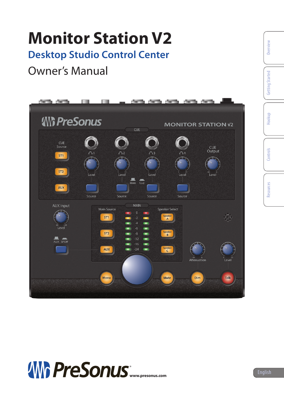 PreSonus Monitor Station V2 User Manual | 28 pages