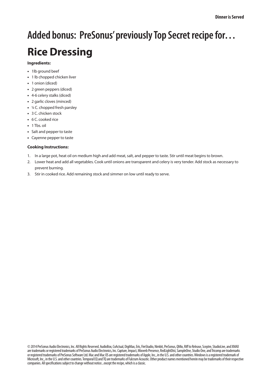 PreSonus Temblor T10 User Manual | Page 19 / 20