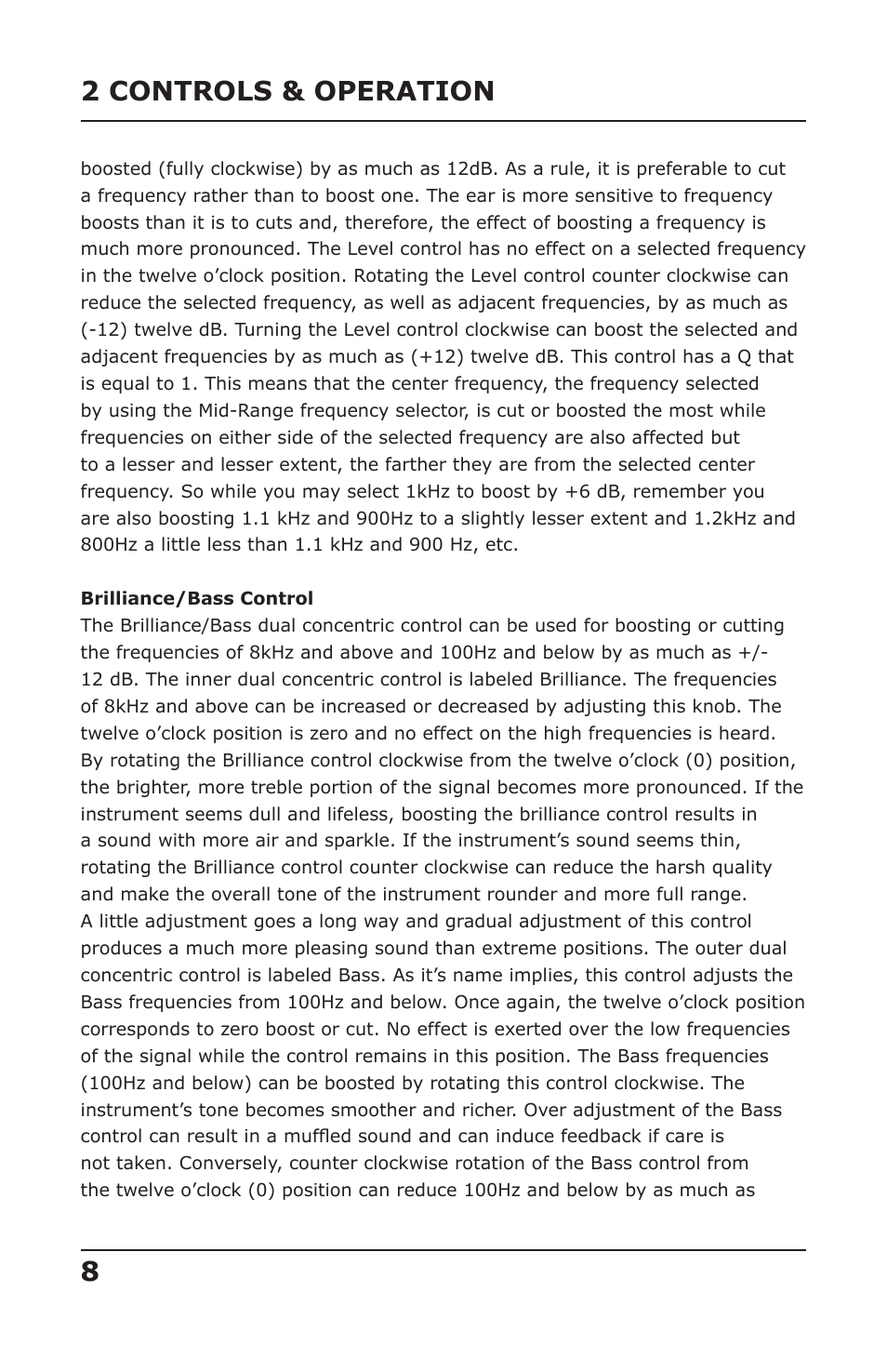 82 controls & operation | PreSonus Acousti-Q User Manual | Page 10 / 21