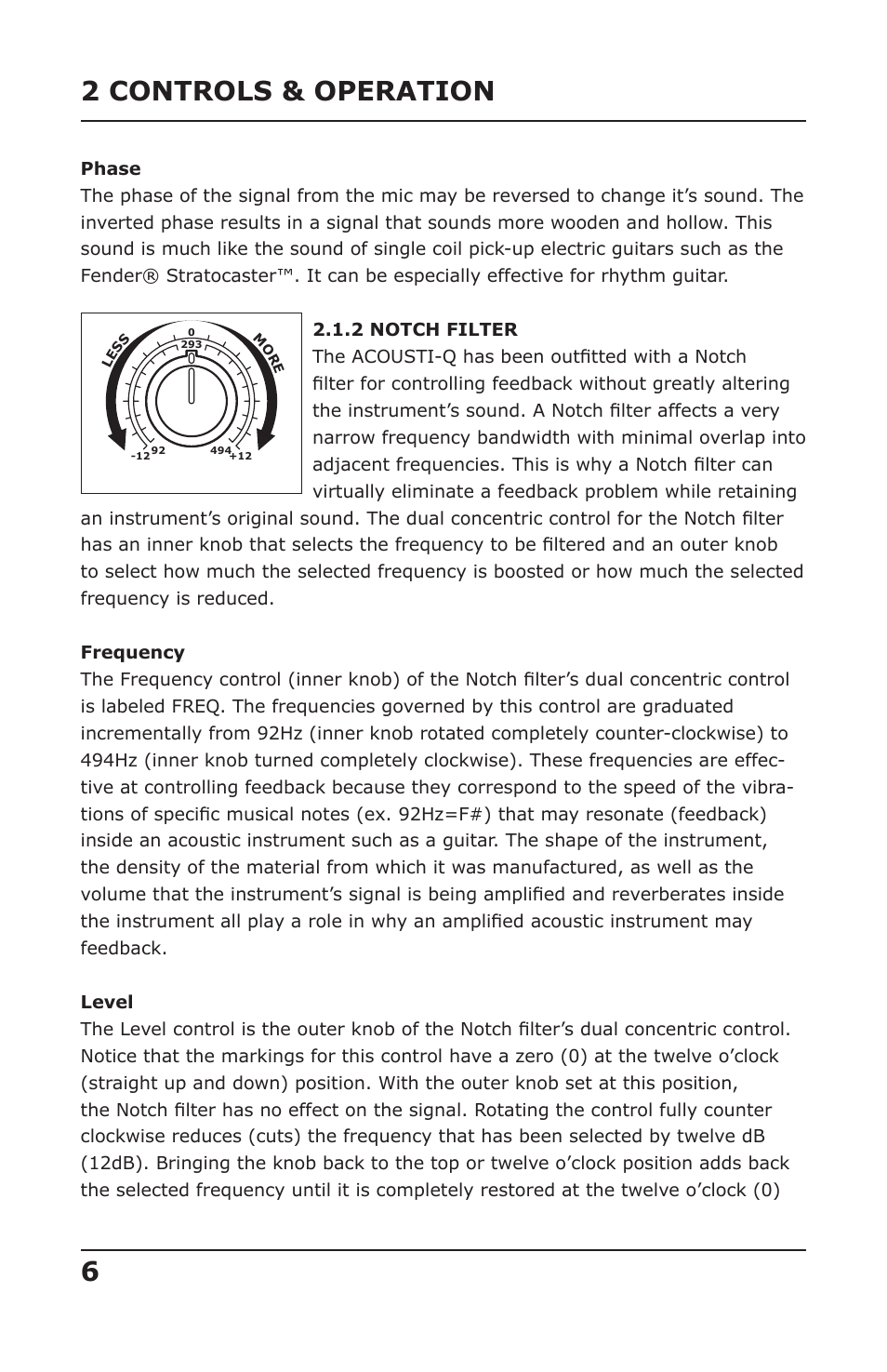 62 controls & operation | PreSonus Acousti-Q User Manual | Page 8 / 21