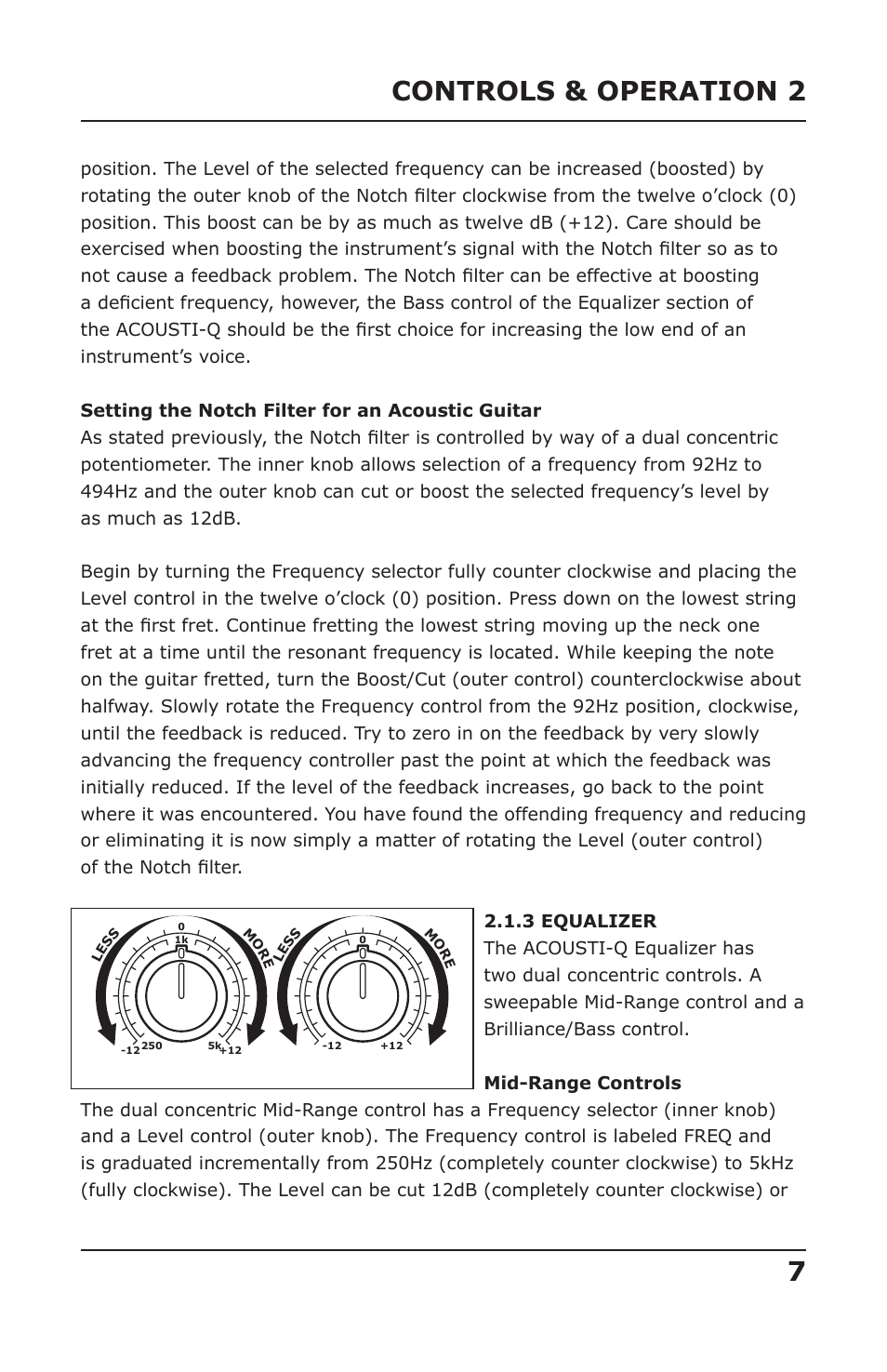 Controls & operation 2 7 | PreSonus Acousti-Q User Manual | Page 9 / 21