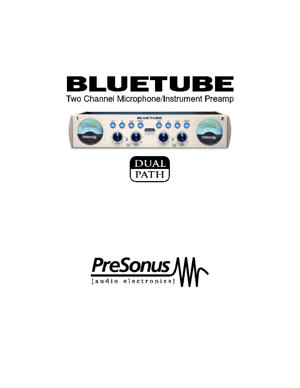 PreSonus BlueTube DP User Manual | 13 pages