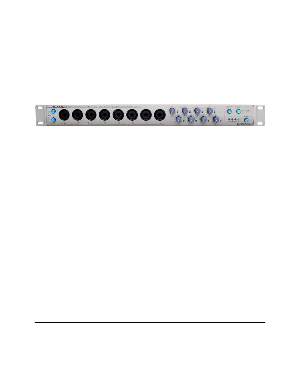 2 front panel | PreSonus DigiMax FS User Manual | Page 5 / 16