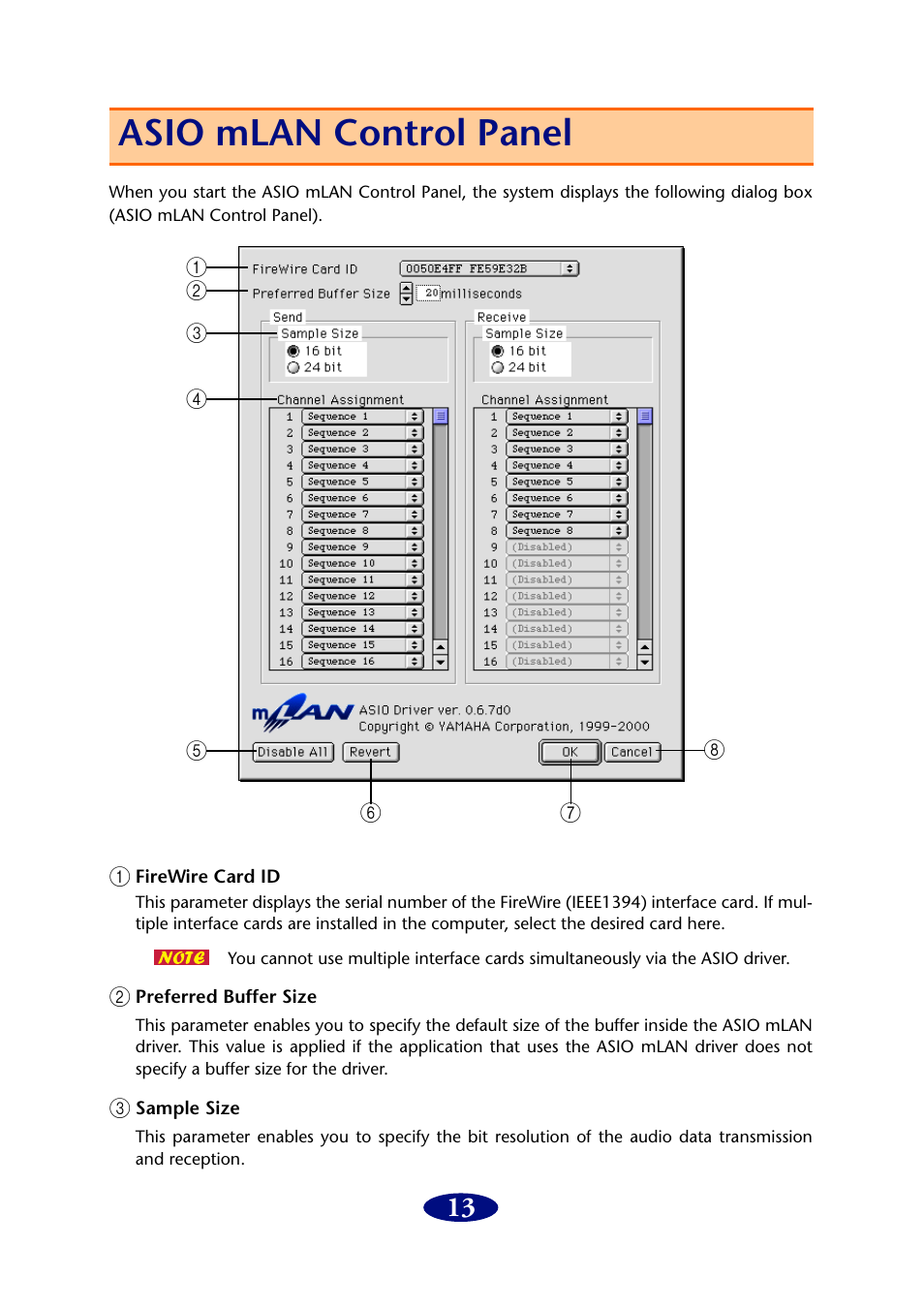 Asio mlan control panel | PreSonus FIREstation User Manual | Page 13 / 16