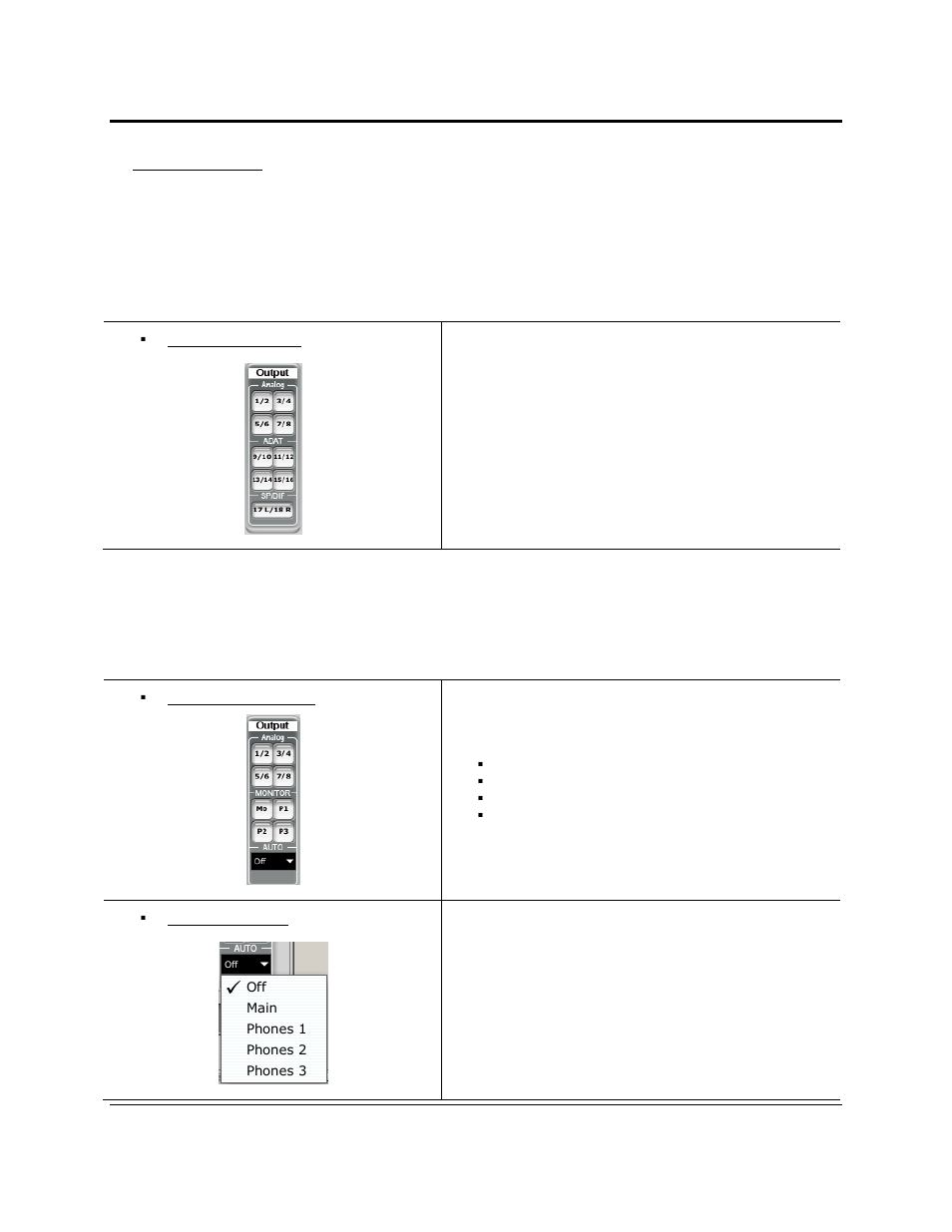 Controls and connections, Quick route: digital, Quick route: monitors | Quick route: auto, P2: phones 2, P3: phones 3 | PreSonus FireStudio User Manual | Page 37 / 49