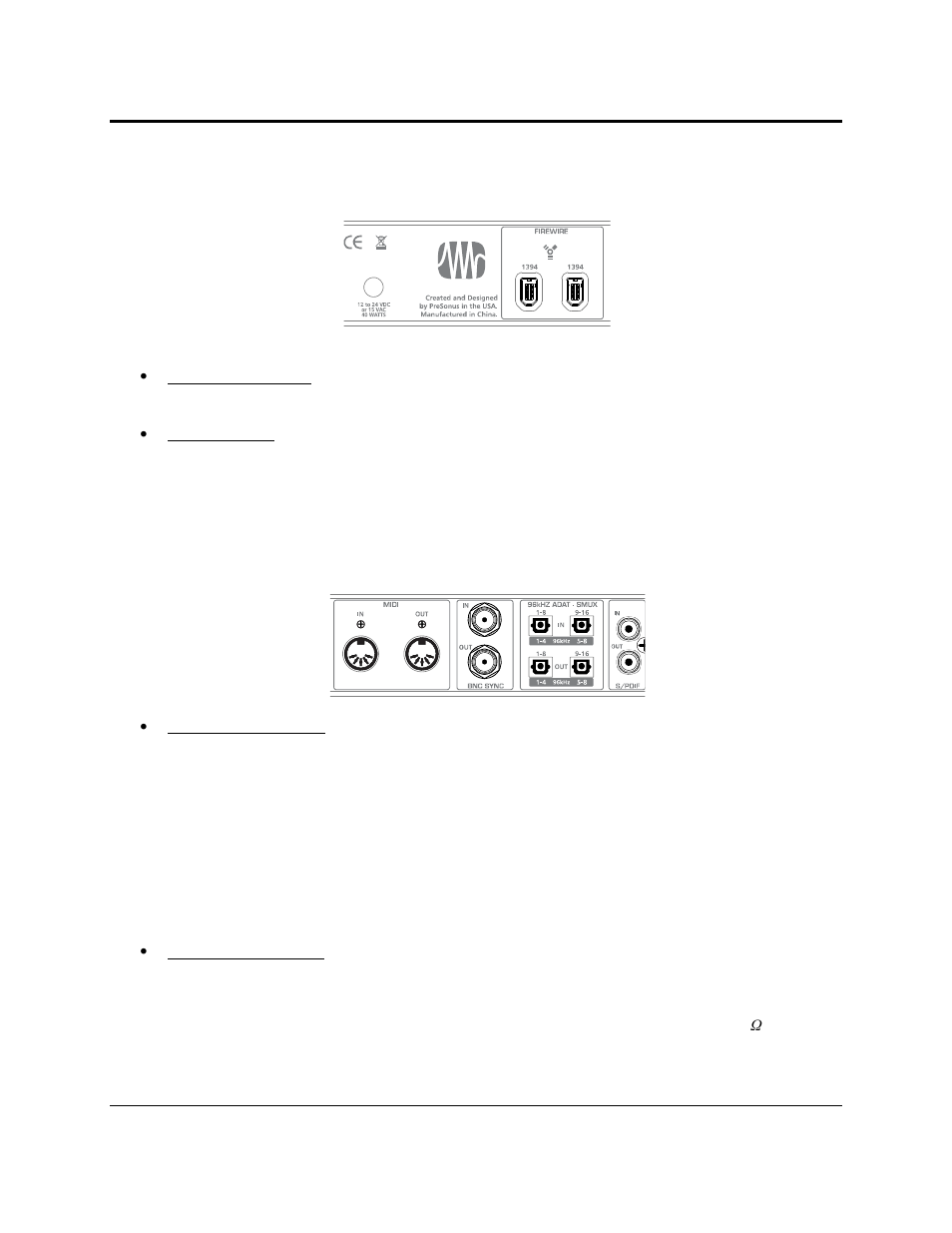 Controls and connections, 3 back panel layout | PreSonus FireStudio User Manual | Page 41 / 49