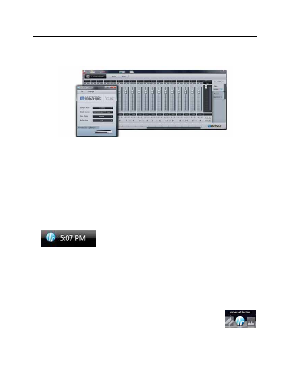 Controls & connections, 1 universal control and the firestudio lightpipe | PreSonus FireStudio Lightpipe User Manual | Page 23 / 37