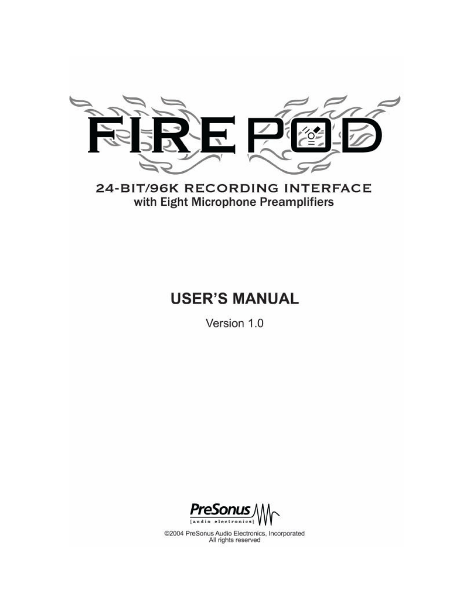 PreSonus FP10 User Manual | 22 pages