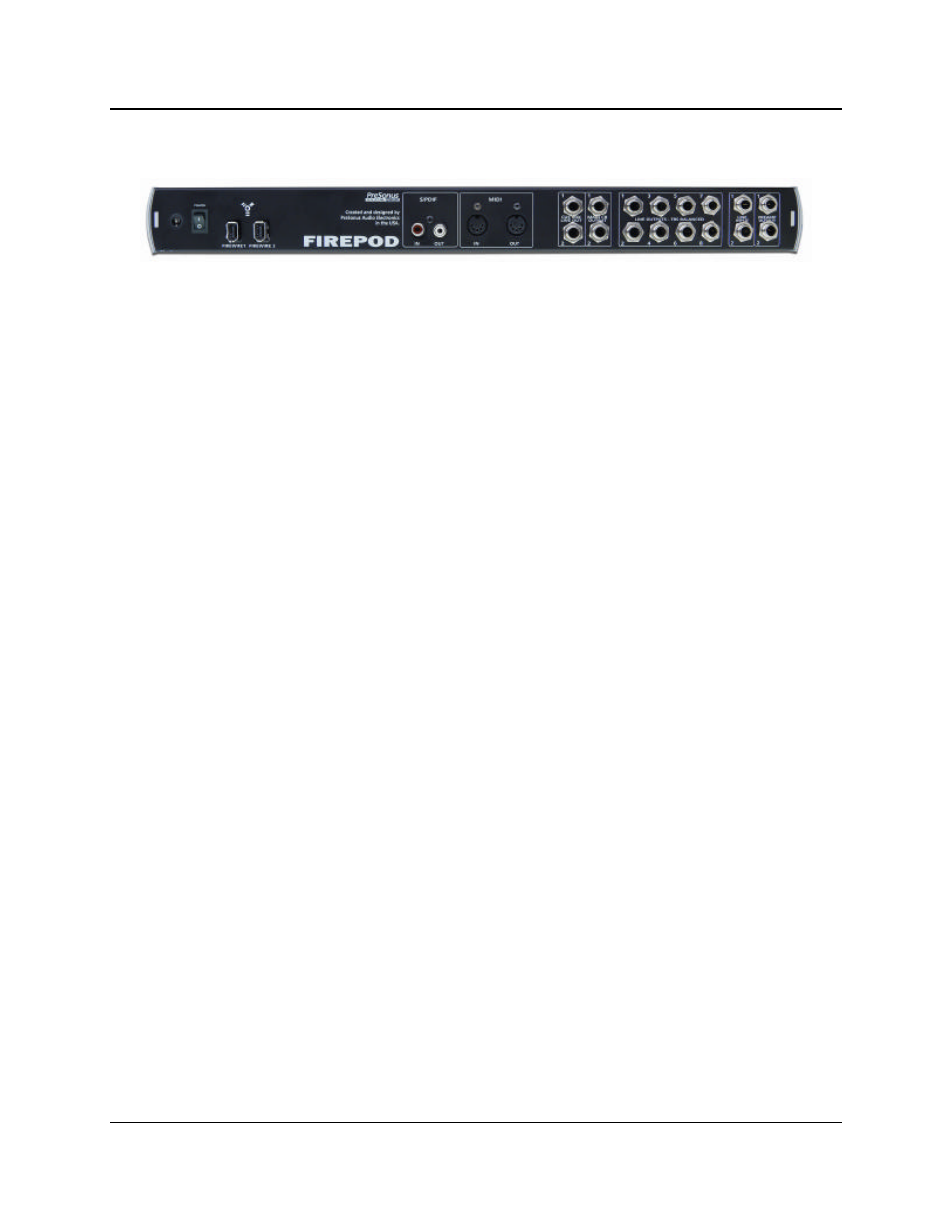 Controls and connections 17 | PreSonus FP10 User Manual | Page 17 / 22