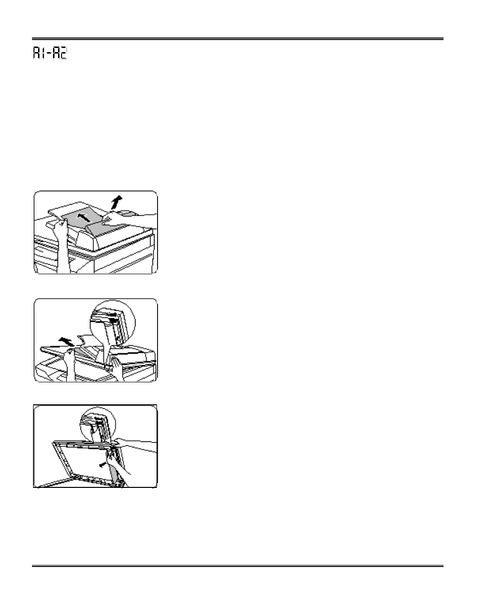 Automatic document feeder misfeed | Xerox WorkCentre Pro 215 User Manual | Page 38 / 62