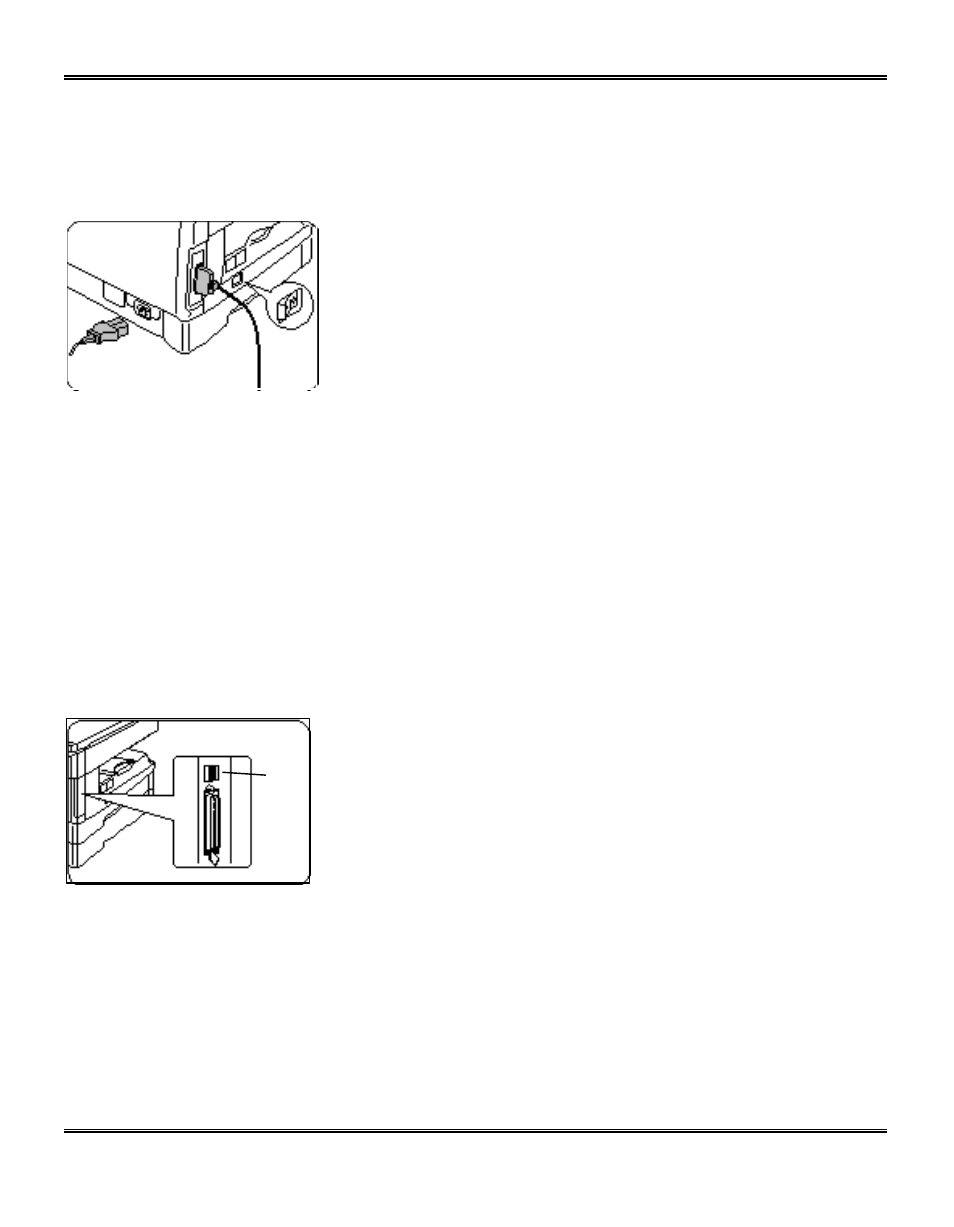 Ieee 1284 parallel connection, Usb connection | Xerox WorkCentre Pro 215 User Manual | Page 47 / 62