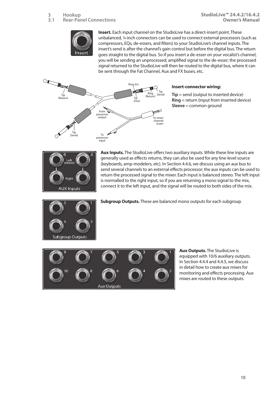 PreSonus StudioLive 24.4.2 User Manual | Page 14 / 112