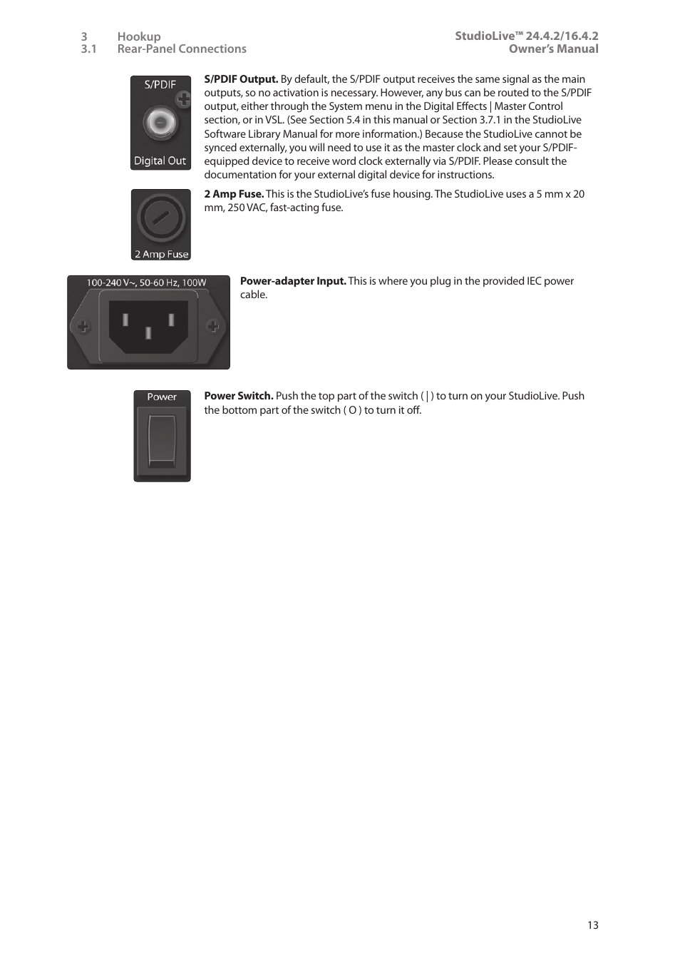 PreSonus StudioLive 24.4.2 User Manual | Page 17 / 112