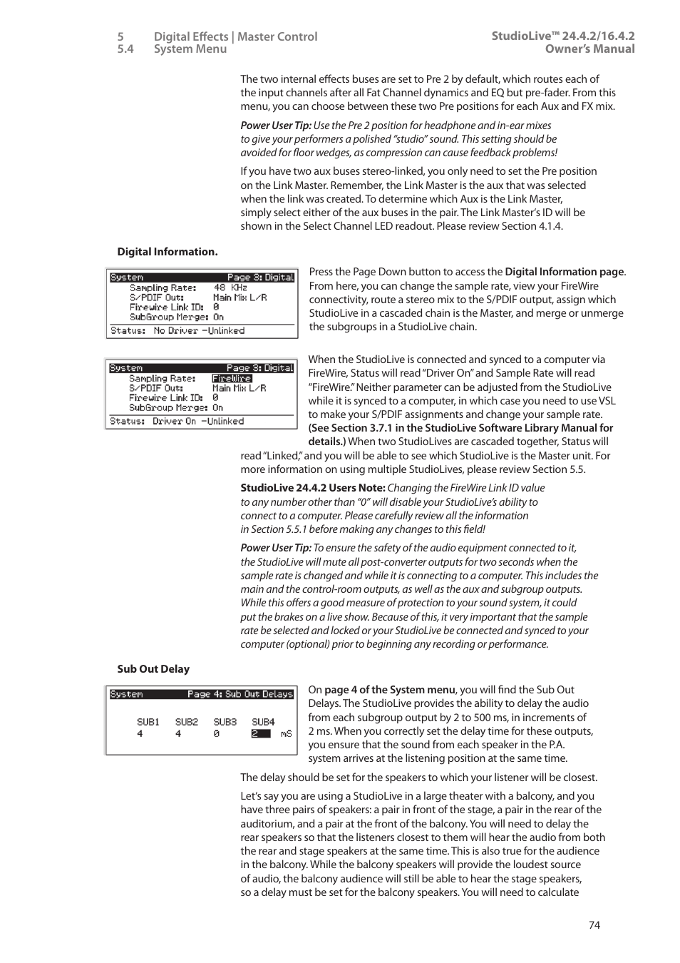 PreSonus StudioLive 24.4.2 User Manual | Page 78 / 112