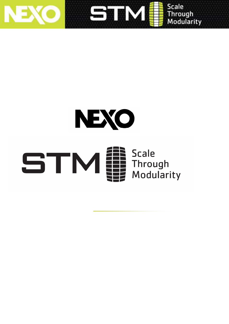 Nexo STM Series User Manual | 8 pages