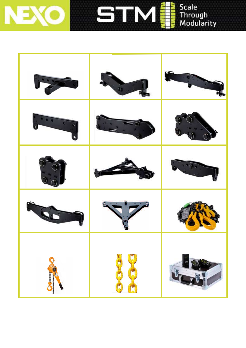 Stm rigging parts | Nexo STM Series User Manual | Page 3 / 8