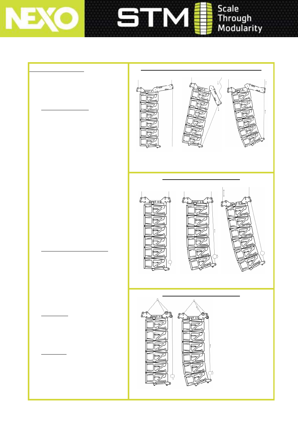 Rigging procedure | Nexo STM Series User Manual | Page 7 / 8