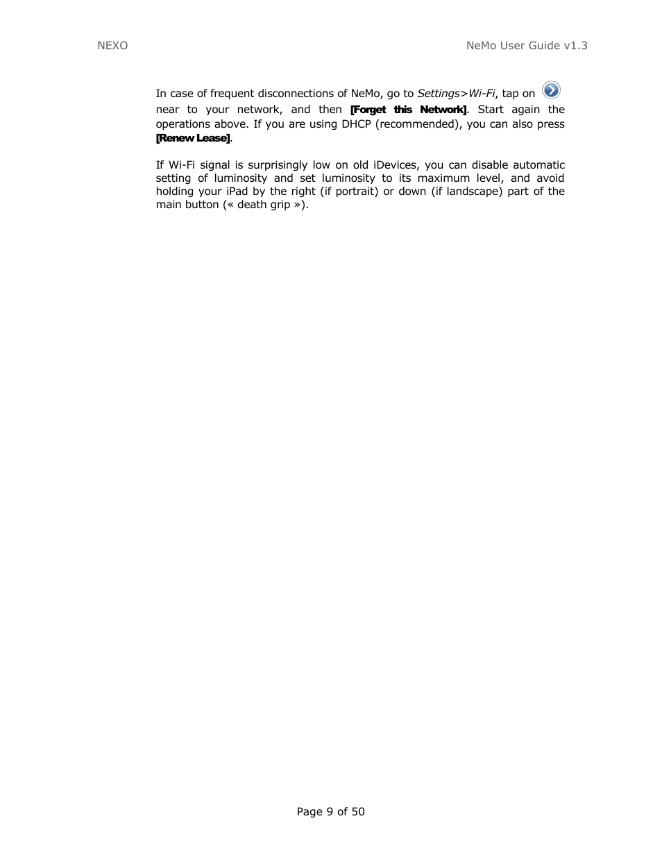 Nexo NEMO User Manual | Page 9 / 50
