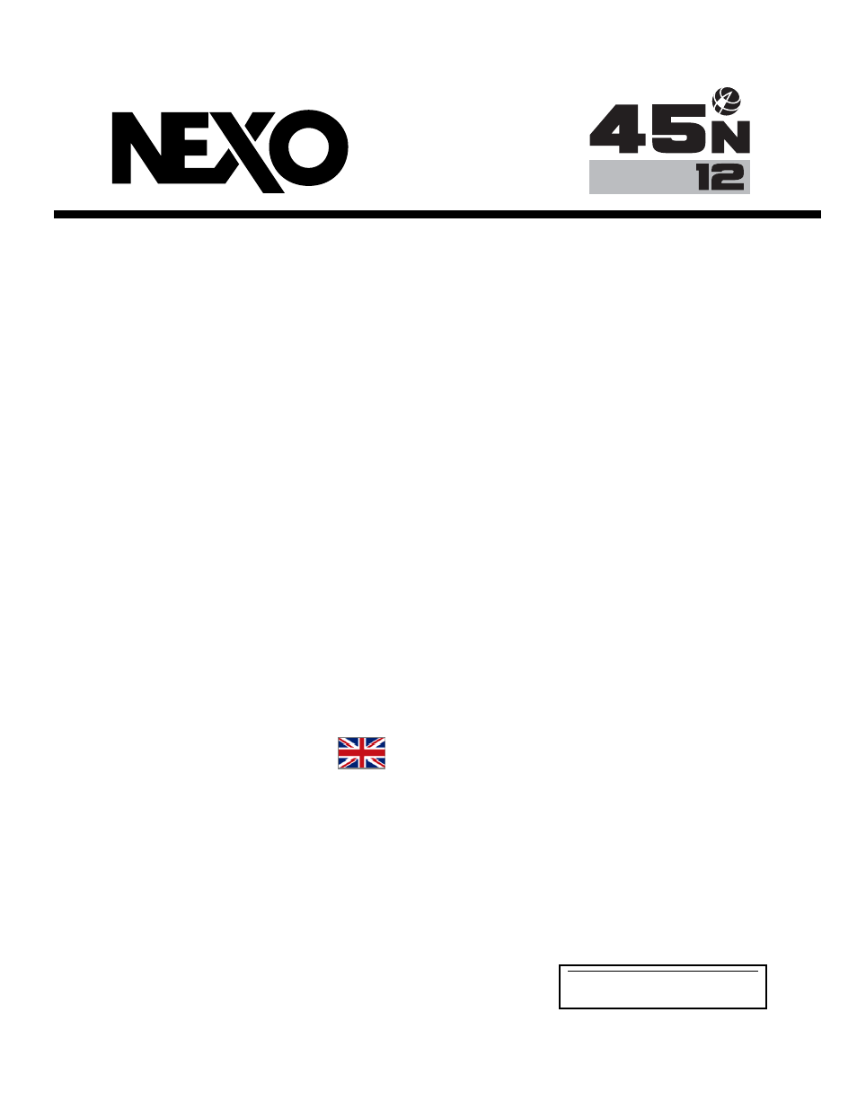 Nexo 45N Monitor User Manual | 26 pages