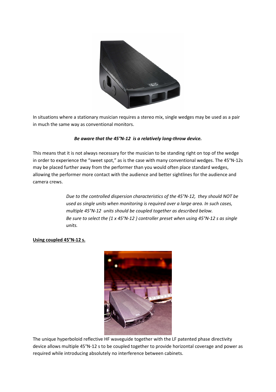 Nexo 45N Monitor User Manual | Page 2 / 5