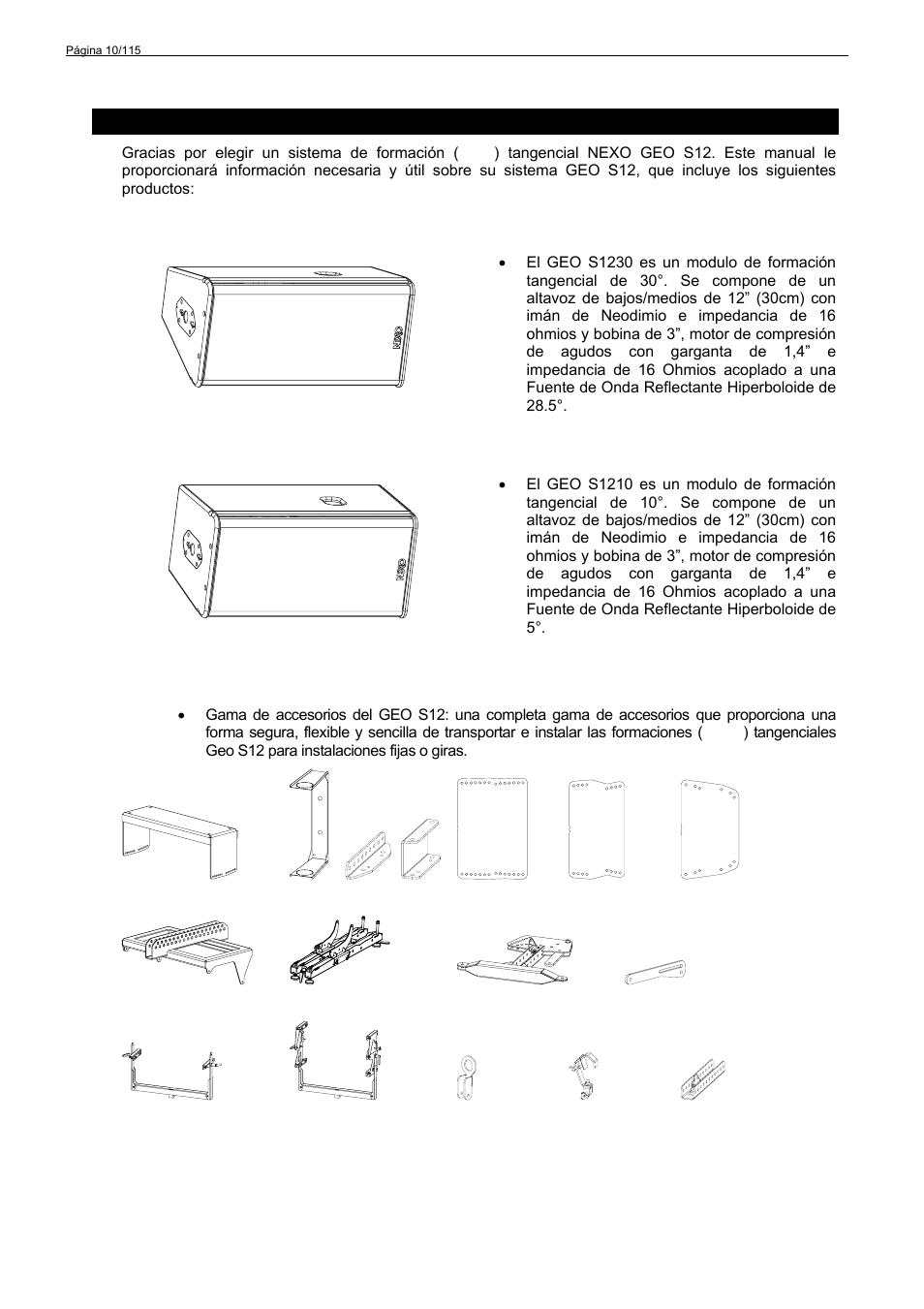 Nexo GEO S12 User Manual | Page 10 / 115