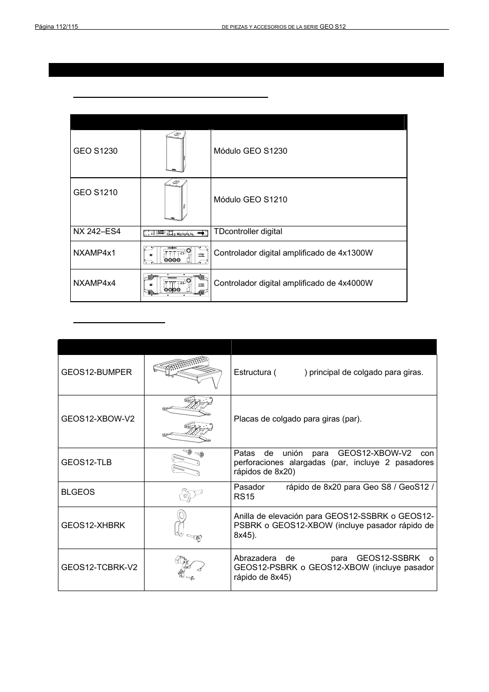 Nexo GEO S12 User Manual | Page 112 / 115