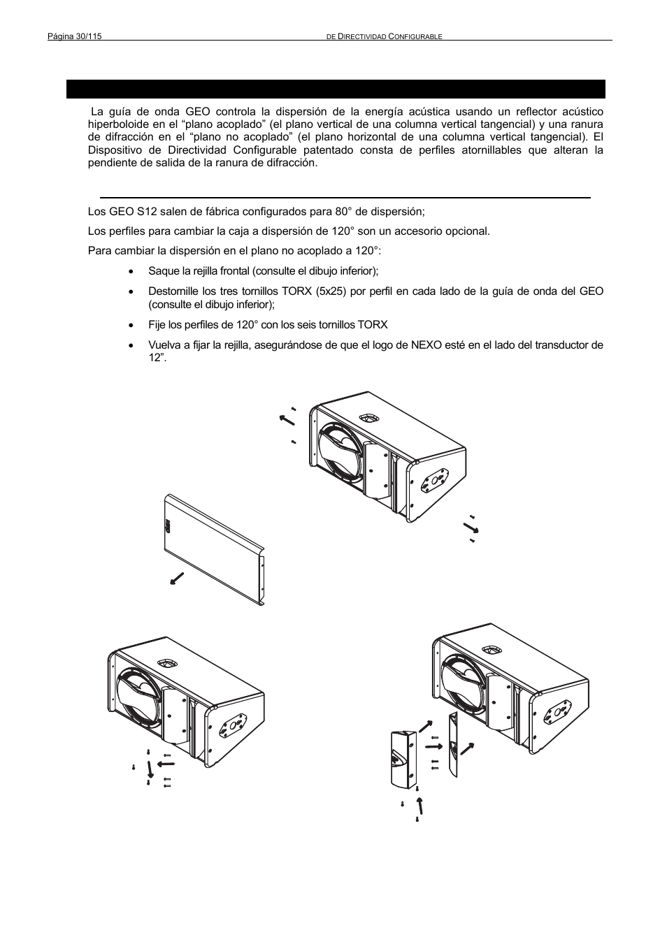 Nexo GEO S12 User Manual | Page 30 / 115