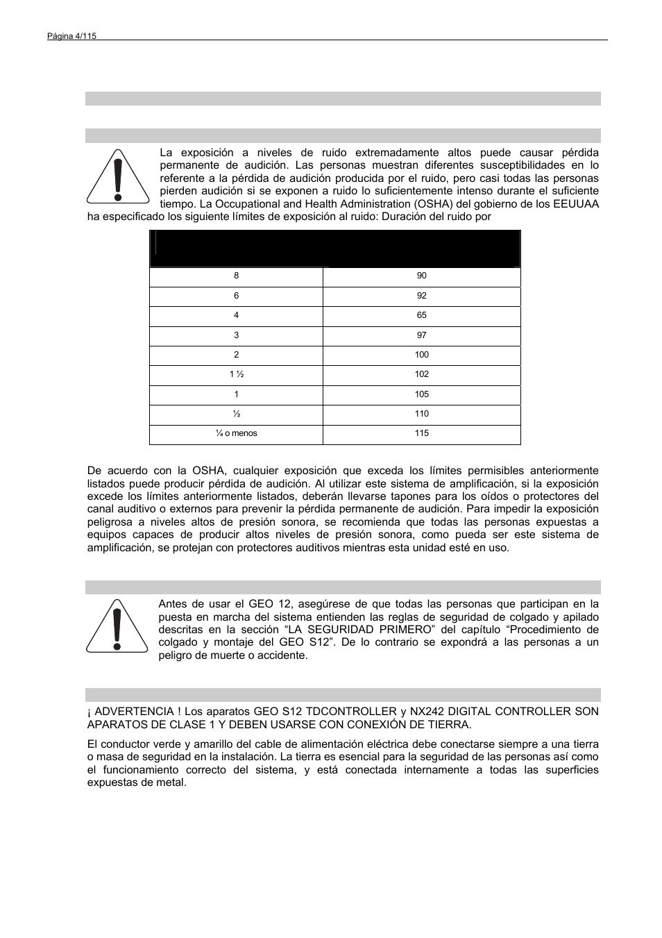 Nexo GEO S12 User Manual | Page 4 / 115