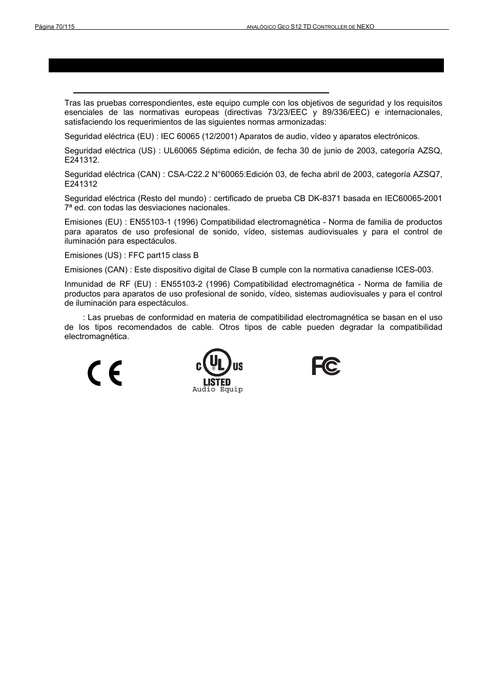 Nexo GEO S12 User Manual | Page 70 / 115