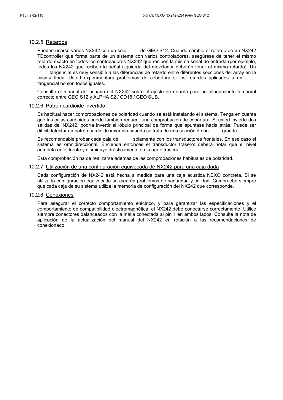 Nexo GEO S12 User Manual | Page 82 / 115