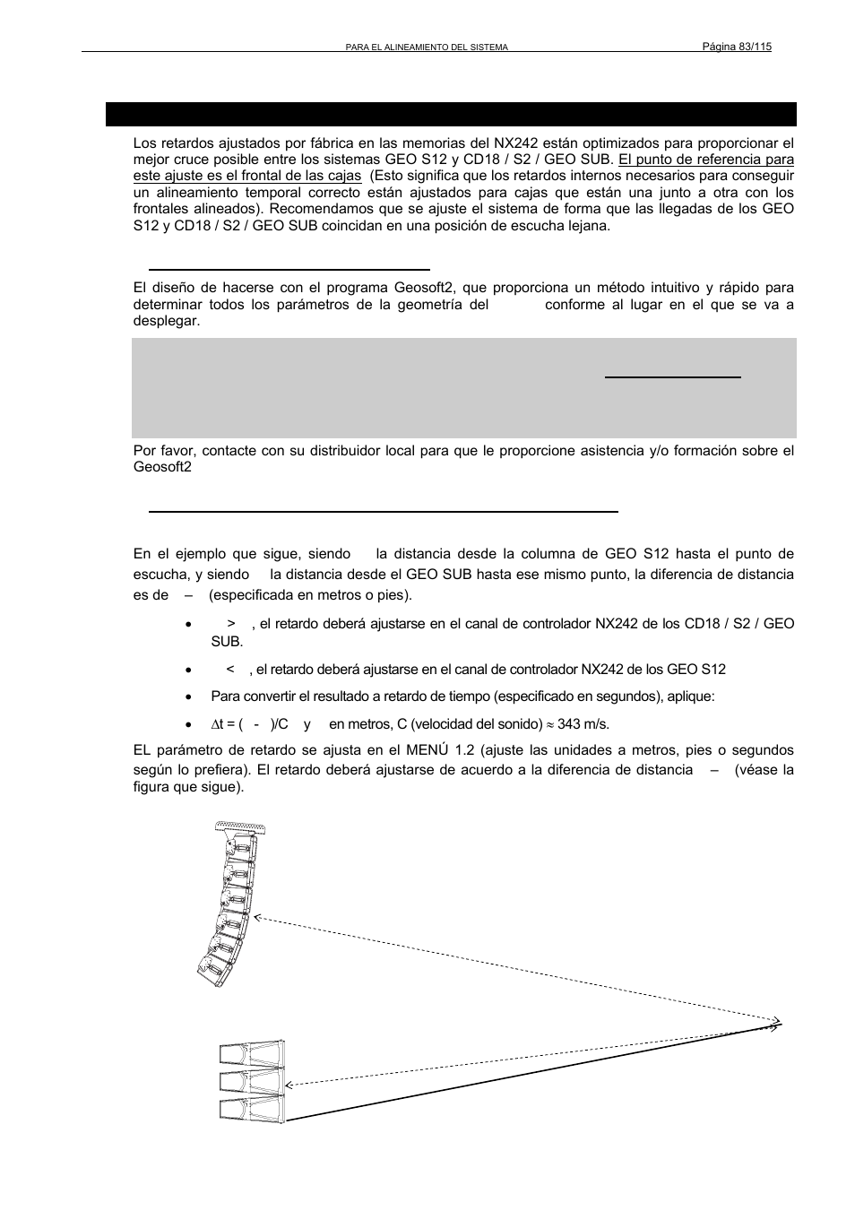 11 r, 1 diseño de columnas con geo s12 | Nexo GEO S12 User Manual | Page 83 / 115