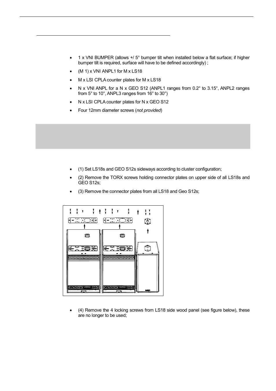 Required items, Procedure | Nexo LS18 User Manual | Page 38 / 103