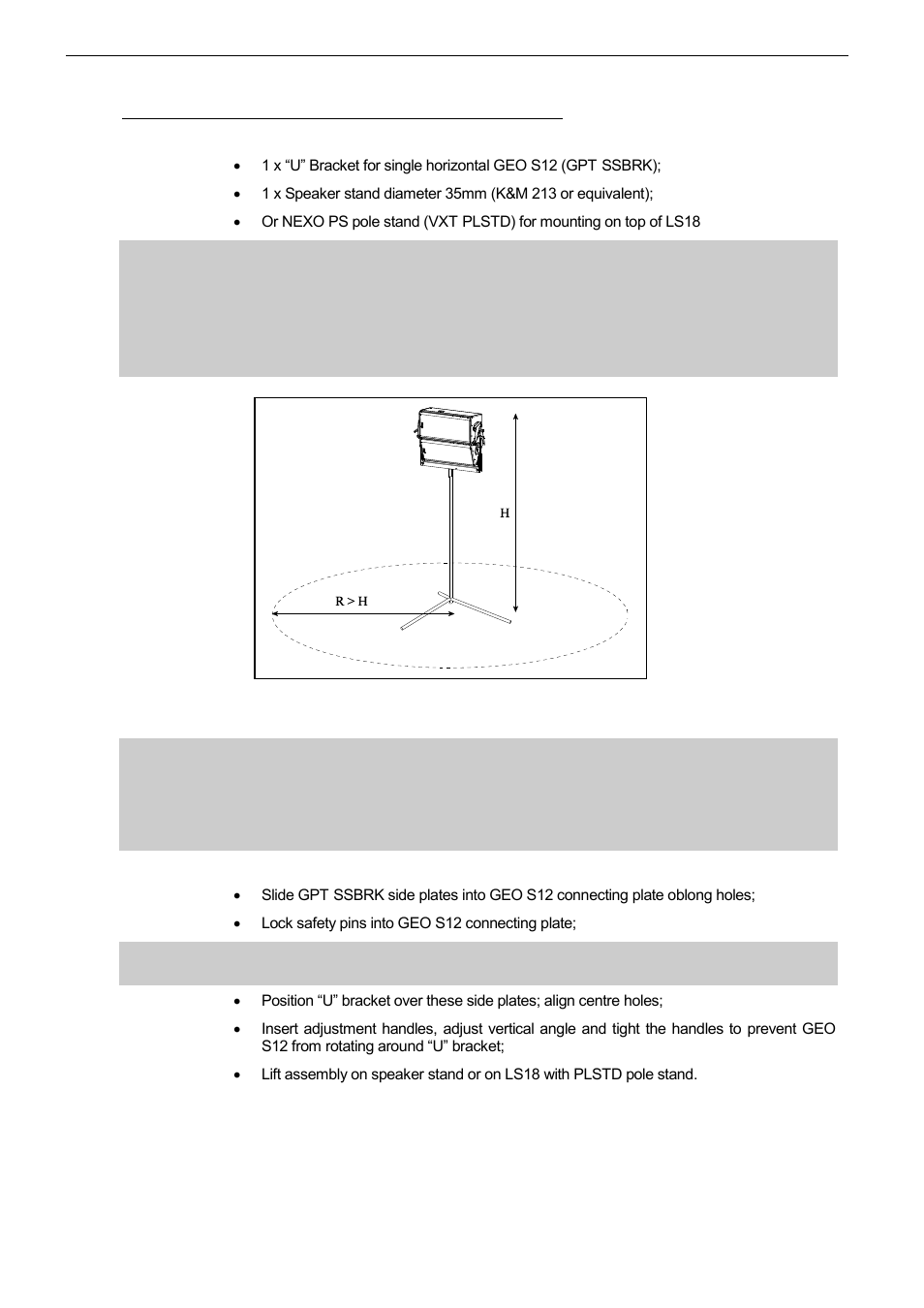 Required items, Procedure | Nexo LS18 User Manual | Page 46 / 103