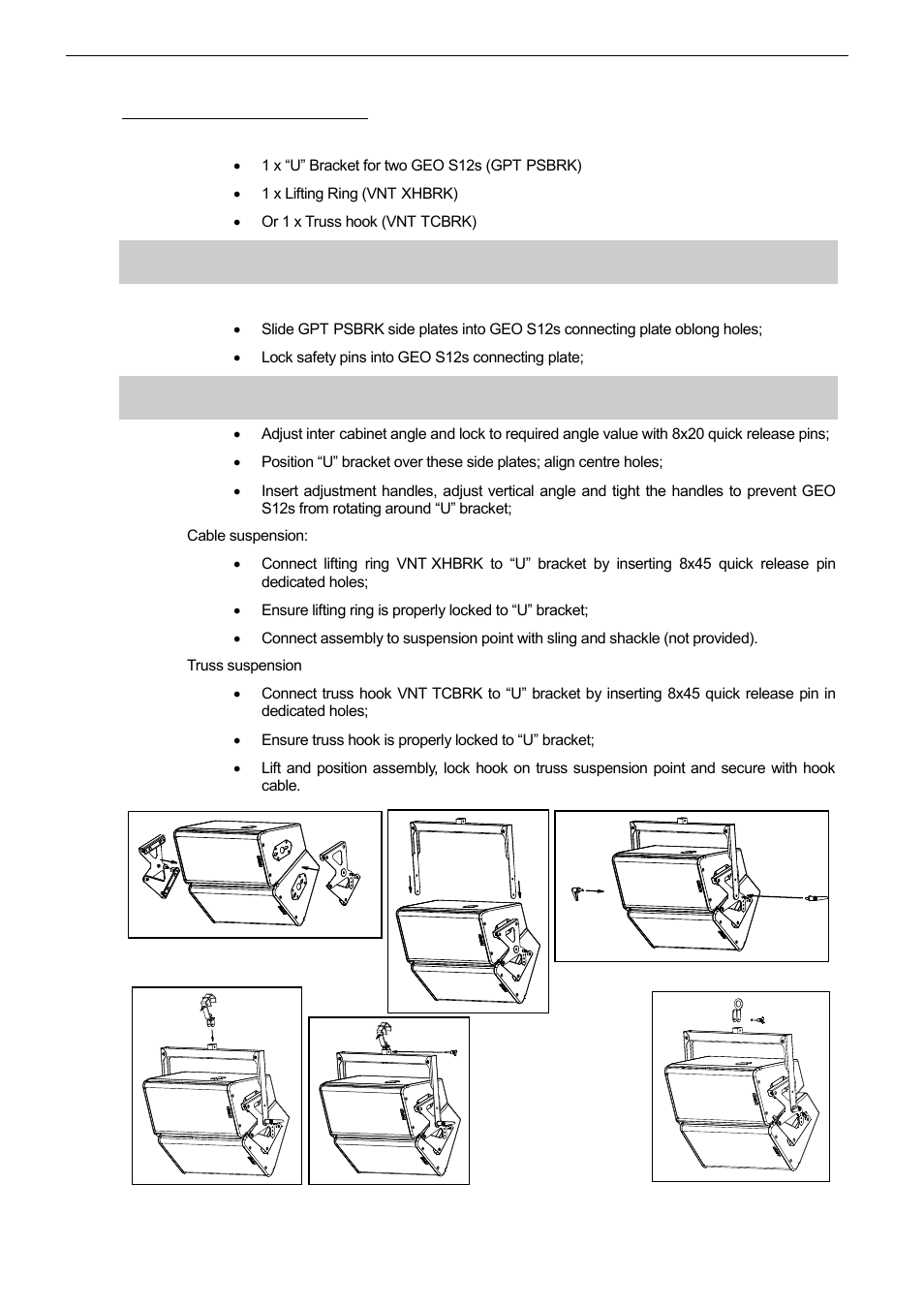 6 two geo s12 flown horizontally, Required items, Procedure | Nexo LS18 User Manual | Page 54 / 103